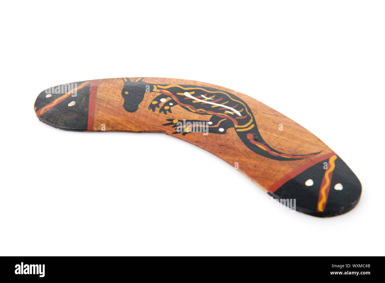 STOBOK Boomerangs En Bois – Retour Classique – Motif Aborigène – Pour Droitiers – Jeu Extérieur Actif Dès 8 Ans