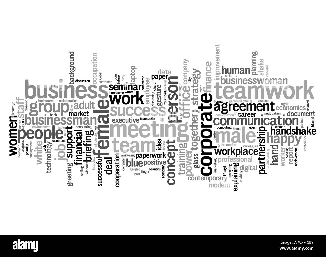 Une image de l'entreprise cloud texte nice Banque D'Images