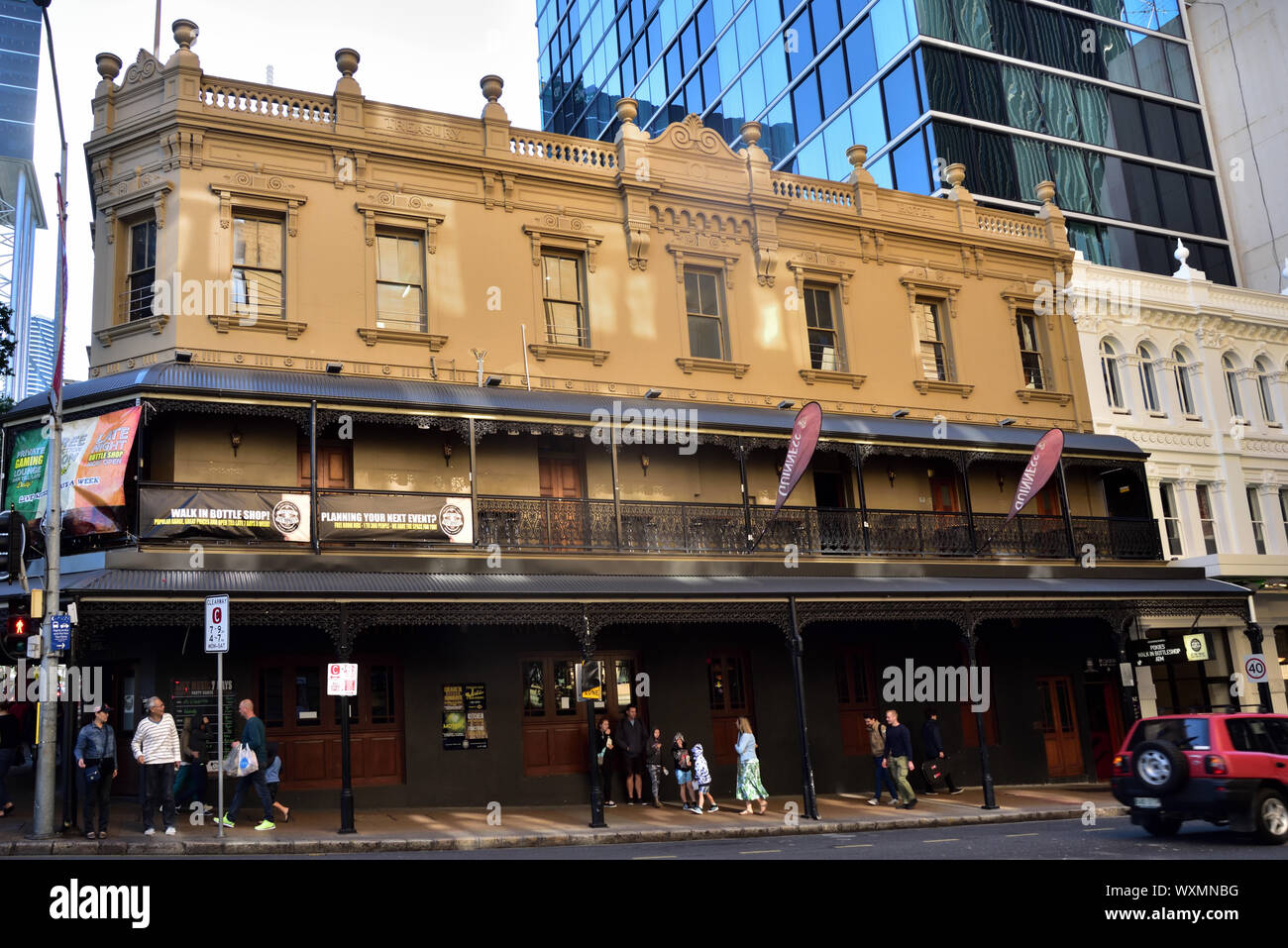 Bloc bas de style victorien, bâtiment historique de la ville de Brisbane, Australie Banque D'Images
