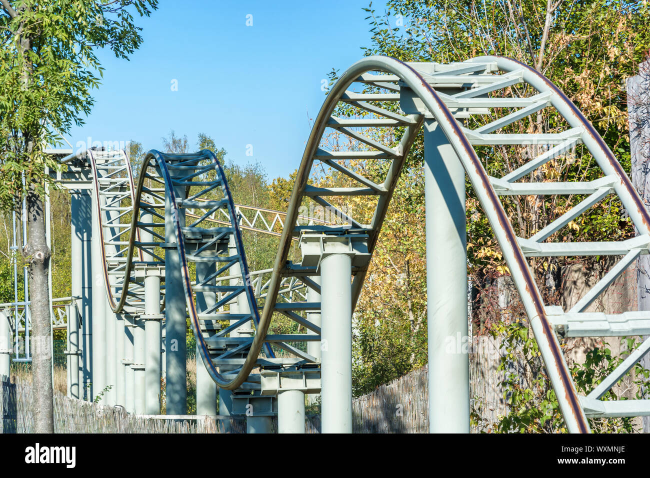 Tour de caboteur de rouleau de la vie avec des hauts et des bas Banque D'Images