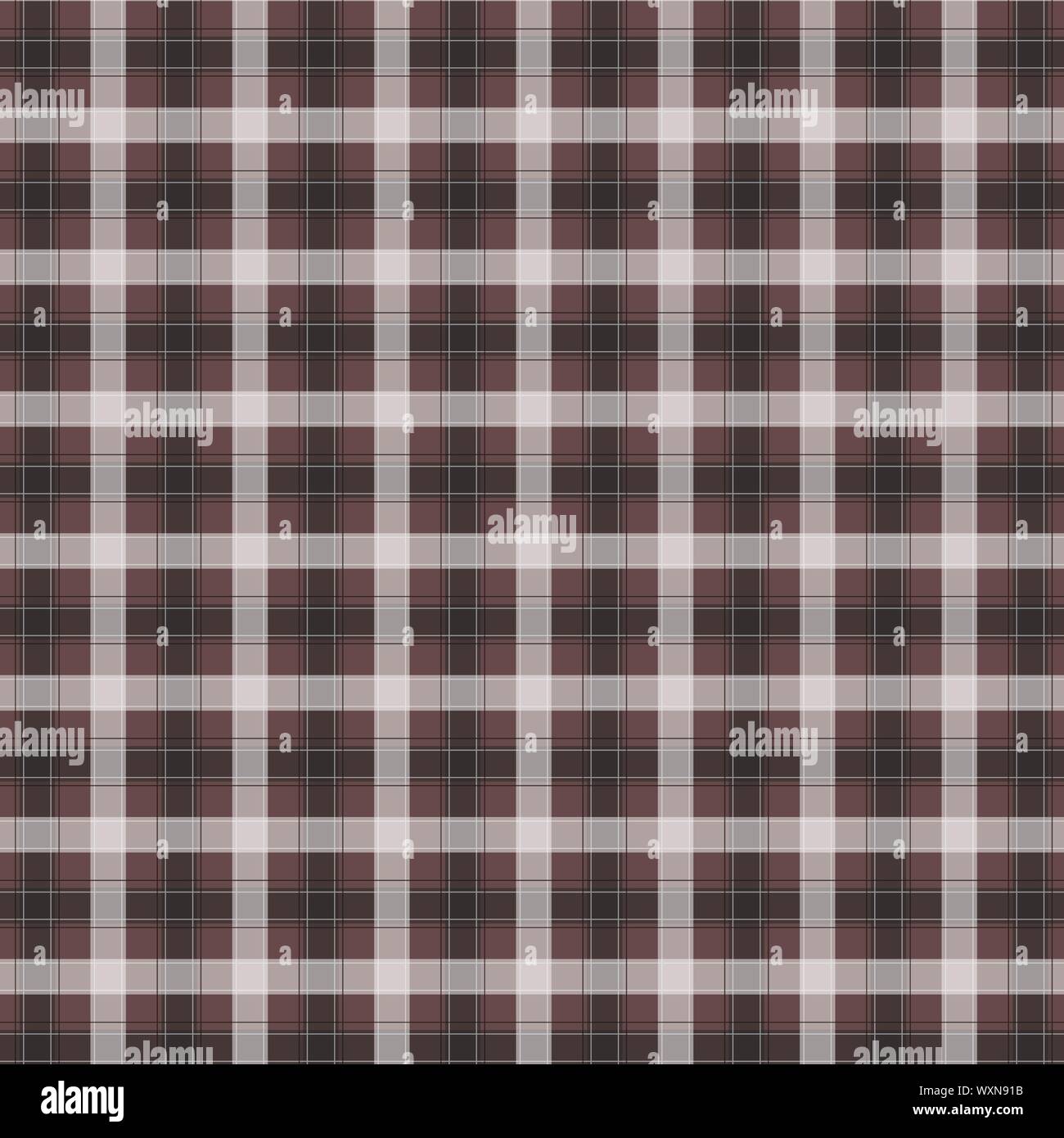 Motif imprimé Vichy marron. Texture à partir de carrés - plaid, nappes, vêtements, chemises, robes, de papier, de la literie, des couvertures, couettes et autres pro Illustration de Vecteur