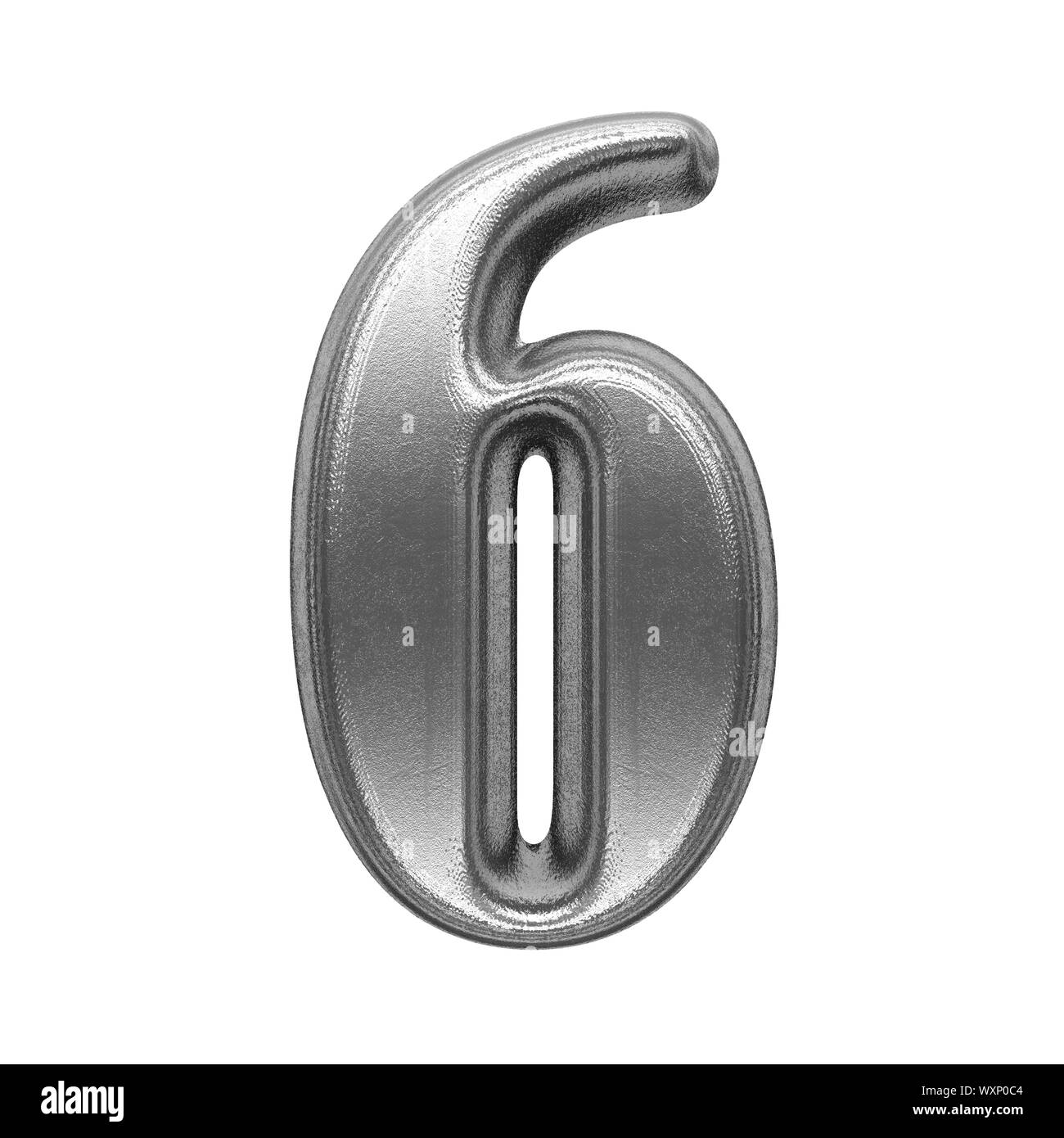 Figure métallique isolée Banque D'Images