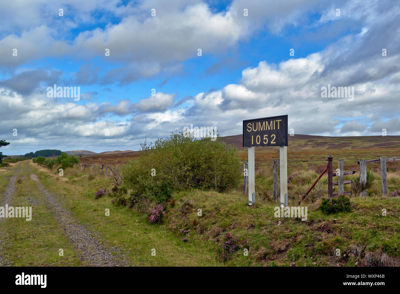 DAVA WAY À PIED OU TRAIL À DAVA Grantown on Spey MORAY ECOSSE LE POINT LE PLUS ÉLEVÉ DE LA MARCHE 1052 PIEDS OU 320 mètres Banque D'Images