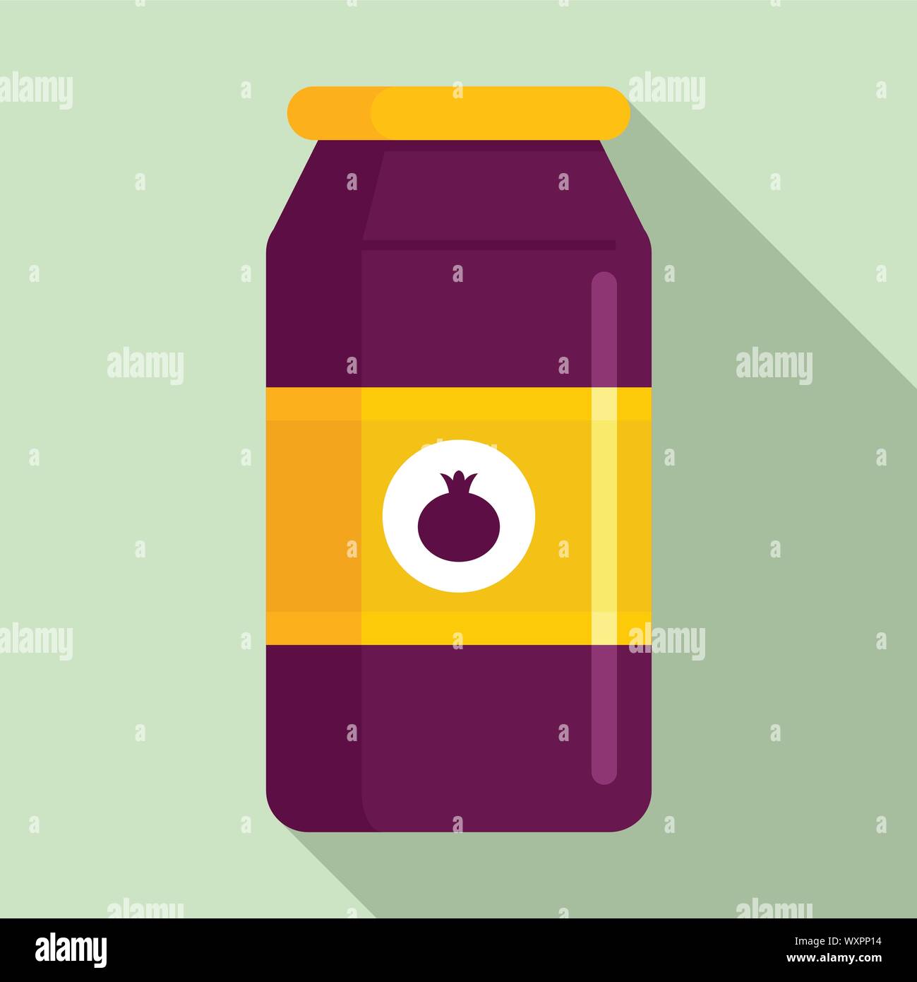 Pot de confiture grenade icône. Télévision illustration de grenade, pot de confiture pour l'icône vecteur web design Illustration de Vecteur