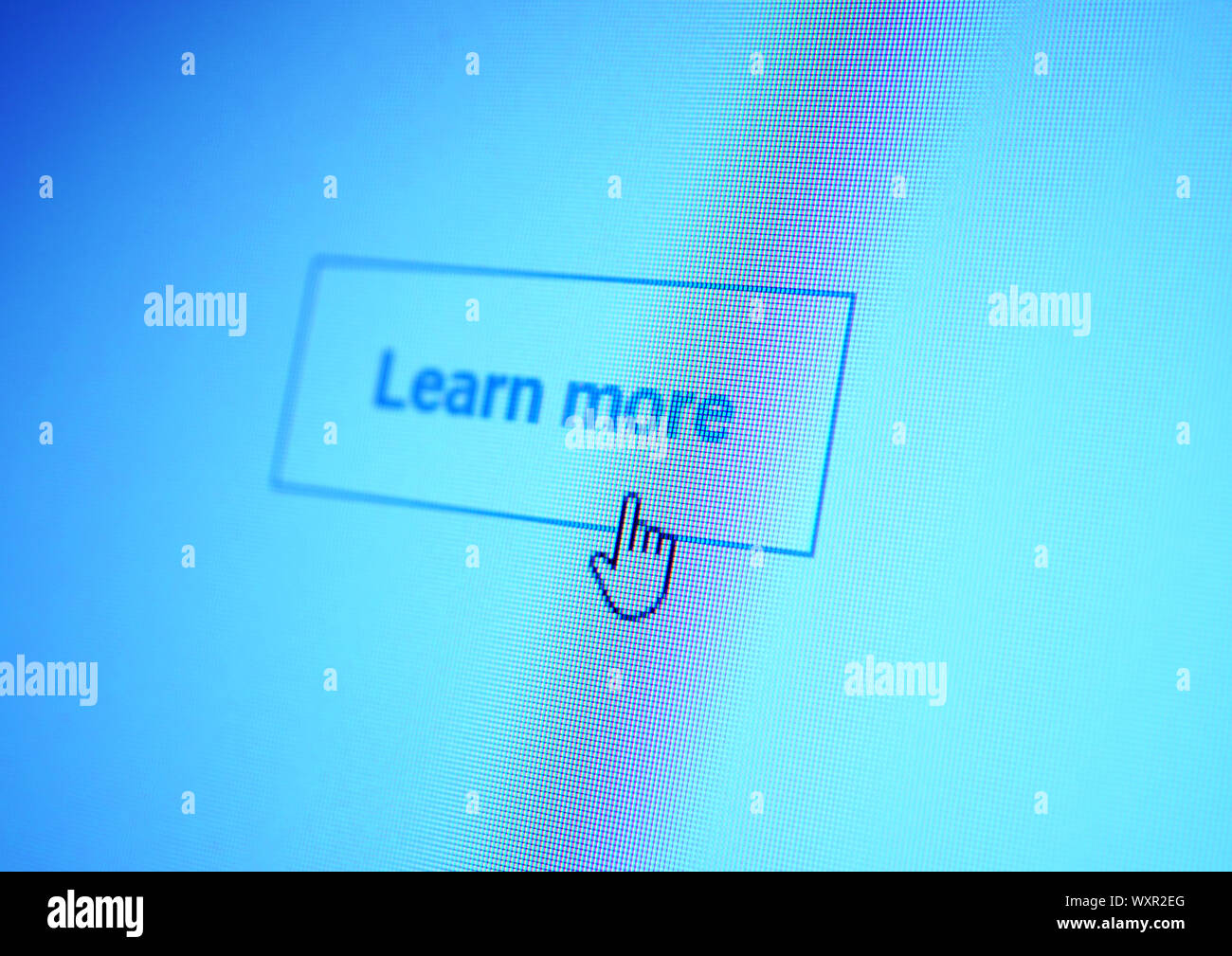 Close up of web icône sur l'écran LED Banque D'Images