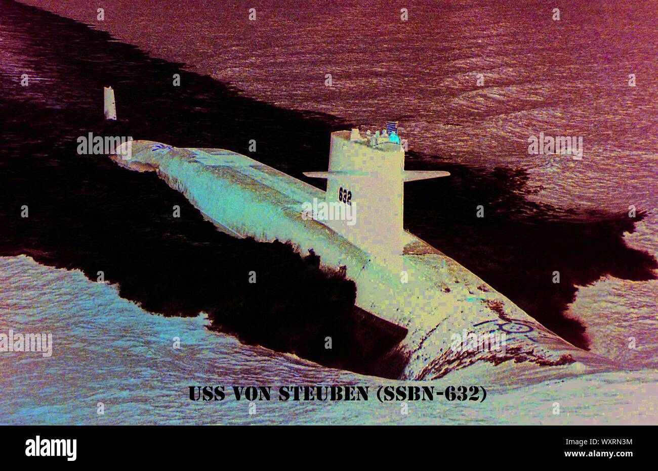 Snle USS VON STEUBEN-632) Banque D'Images