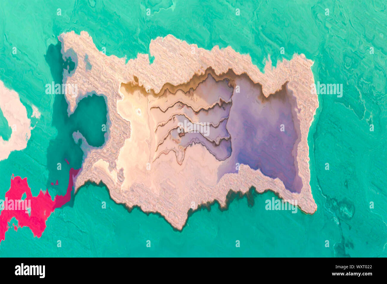 L'art contemporain art moderne. Tableau abstrait arrière-plan. Modèle dynamique lumineux. Texture artistique multicolore Banque D'Images