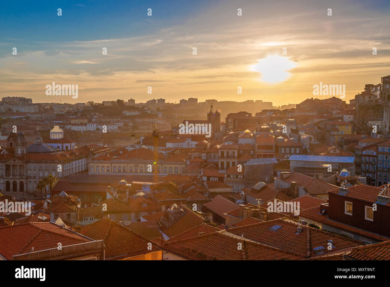 Belle et colorée des rues près de Porto Rio Douro Banque D'Images