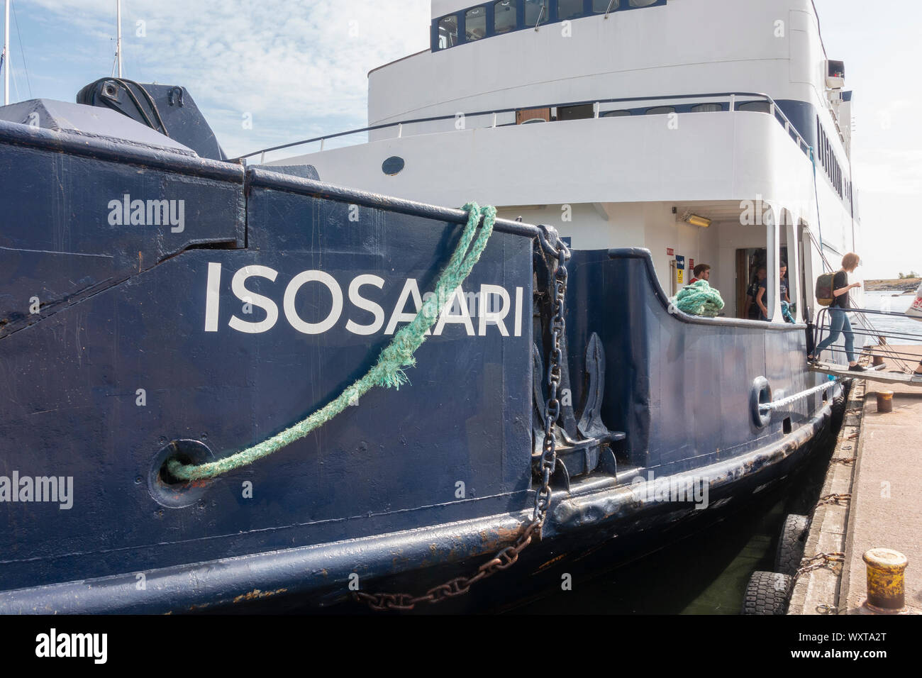 Ferry Isosaari à destination de l'île d'Isosaari Helsinki, Finlande Banque D'Images