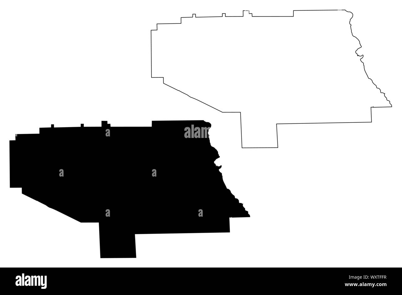 Lee County, Alabama (comtés de l'Alabama, États-Unis d'Amérique,USA, États-Unis, US) map vector illustration gribouillage, croquis Lee site Illustration de Vecteur