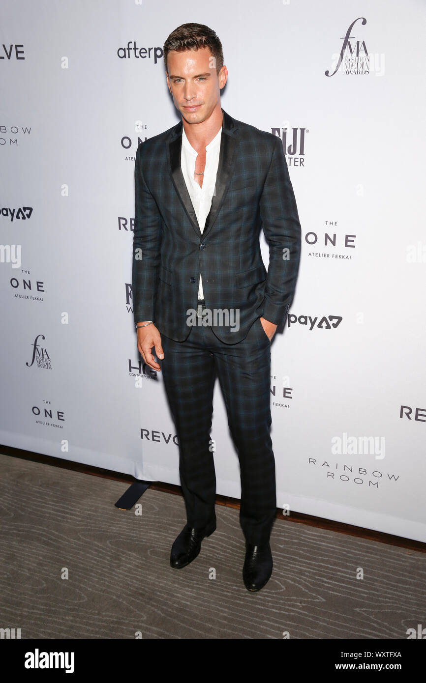 NEW YORK, NY - 05 septembre 2019 : Invité assiste à la première rangée tous les jours du 7ème Prix Médias de mode annuel au Rainbow Room Banque D'Images
