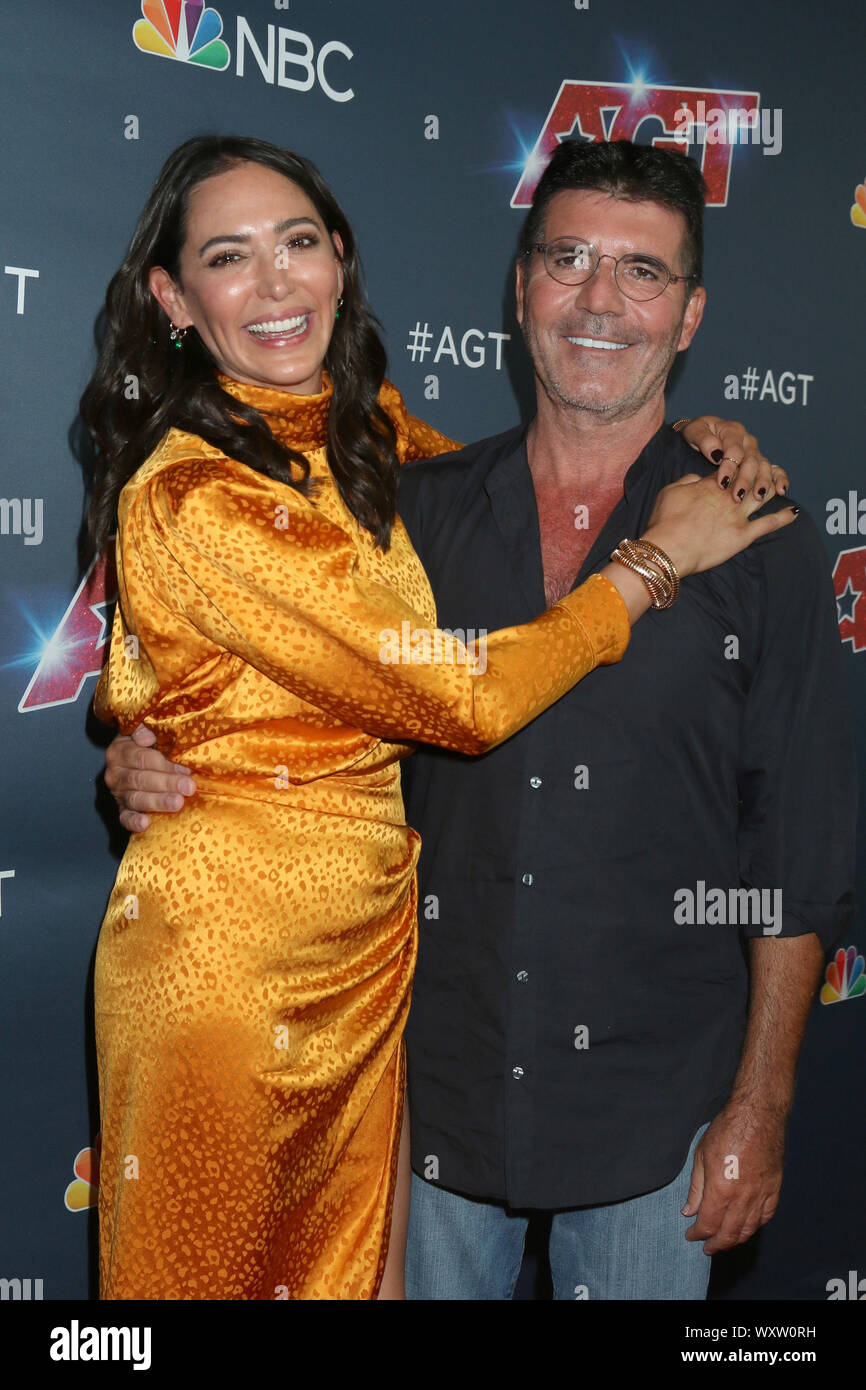 Septembre 17, 2019, Los Angeles, CA, USA : LOS ANGELES - jan 17 : Lauren Silverman, Simon Cowell à la ''America's Got Talent'' saison 14 Live Show Tapis Rouge - finale au Kodak Theater Le 17 septembre 2019 à Los Angeles, CA (crédit Image : © Kay Blake/Zuma sur le fil) Banque D'Images