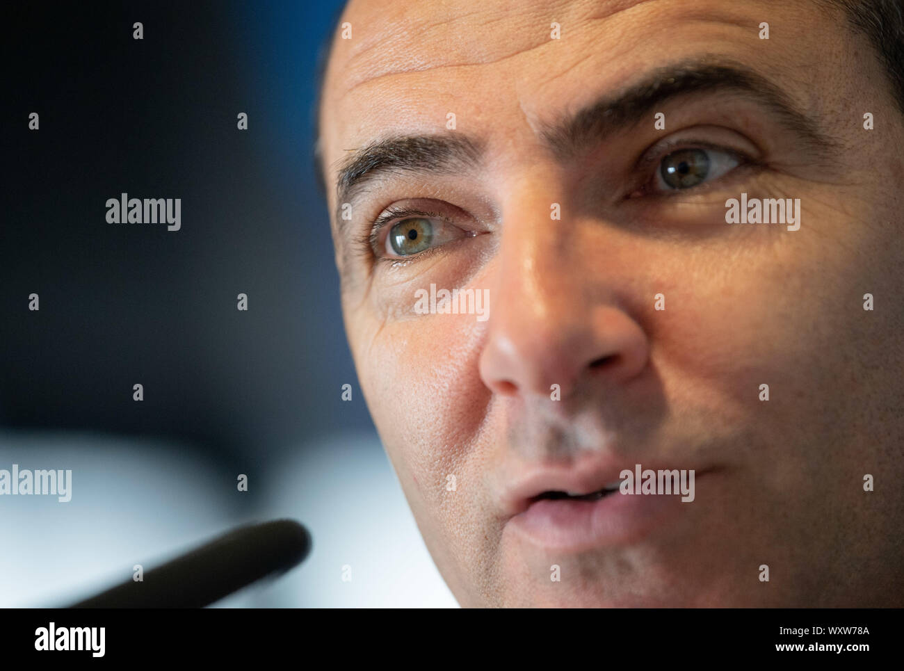 Berlin, Allemagne. 18 Sep, 2019. Basket-ball : la saison de Bundesliga, pk Alba Berlin, Himar Ojeda, directeur sportif Alba Berlin, lors de la conférence de presse Crédit : Tom Weller/dpa/Alamy Live News Banque D'Images