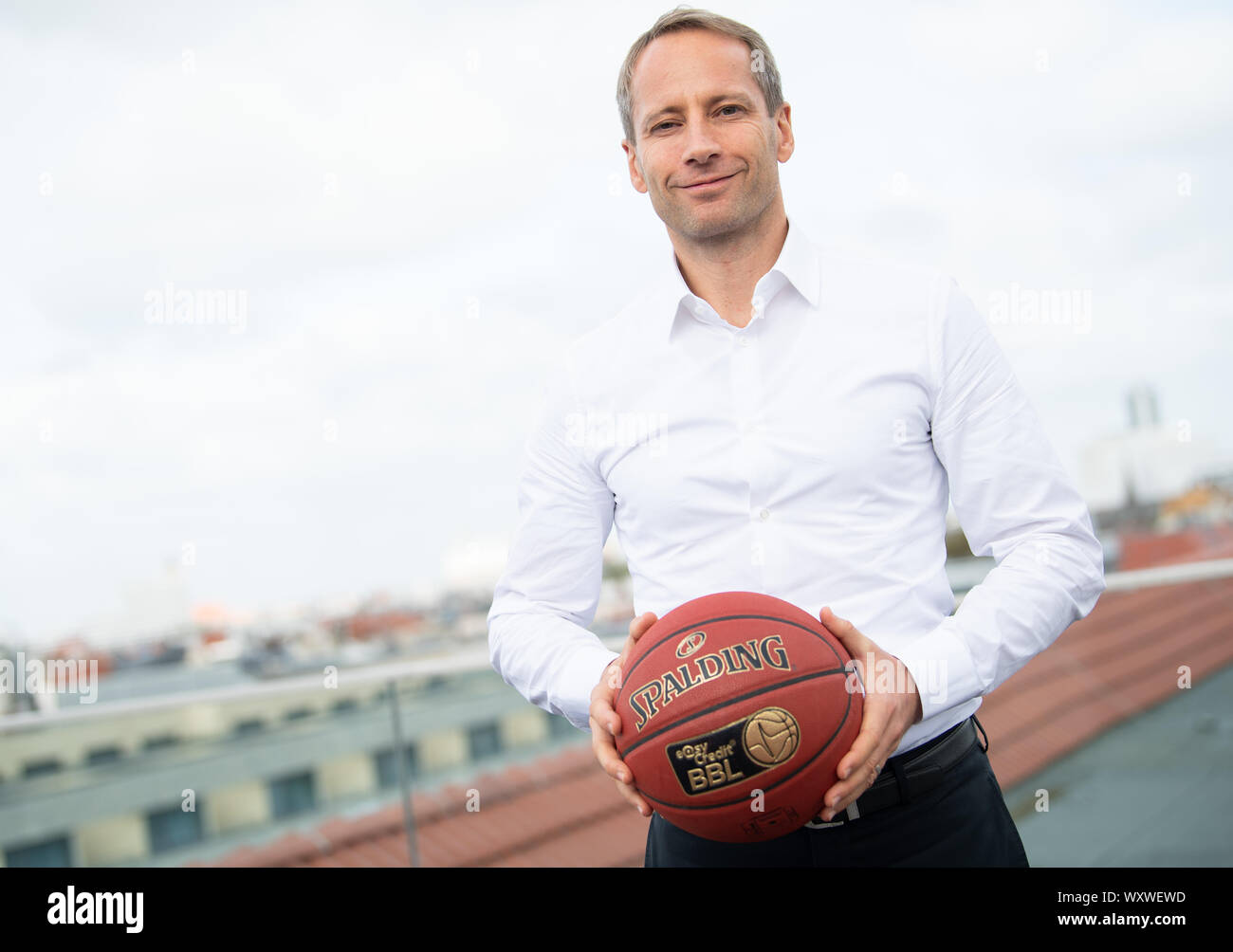 Berlin, Allemagne. 18 Sep, 2019. Basket-ball : Bundesliga, lancement de la saison pk Alba Berlin, Axel Schweitzer, Président du Conseil de surveillance Alba Berlin. Crédit : Tom Weller/dpa/Alamy Live News Banque D'Images