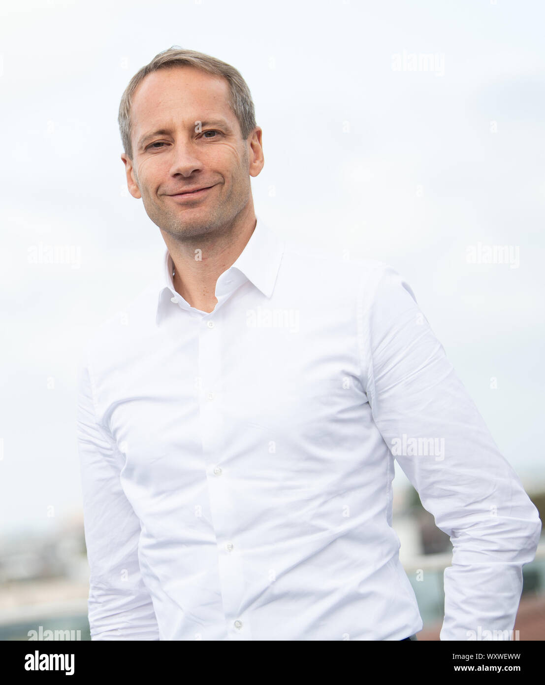 Berlin, Allemagne. 18 Sep, 2019. Basket-ball : Bundesliga, lancement de la saison pk Alba Berlin, Axel Schweitzer, Président du Conseil de surveillance Alba Berlin. Crédit : Tom Weller/dpa/Alamy Live News Banque D'Images