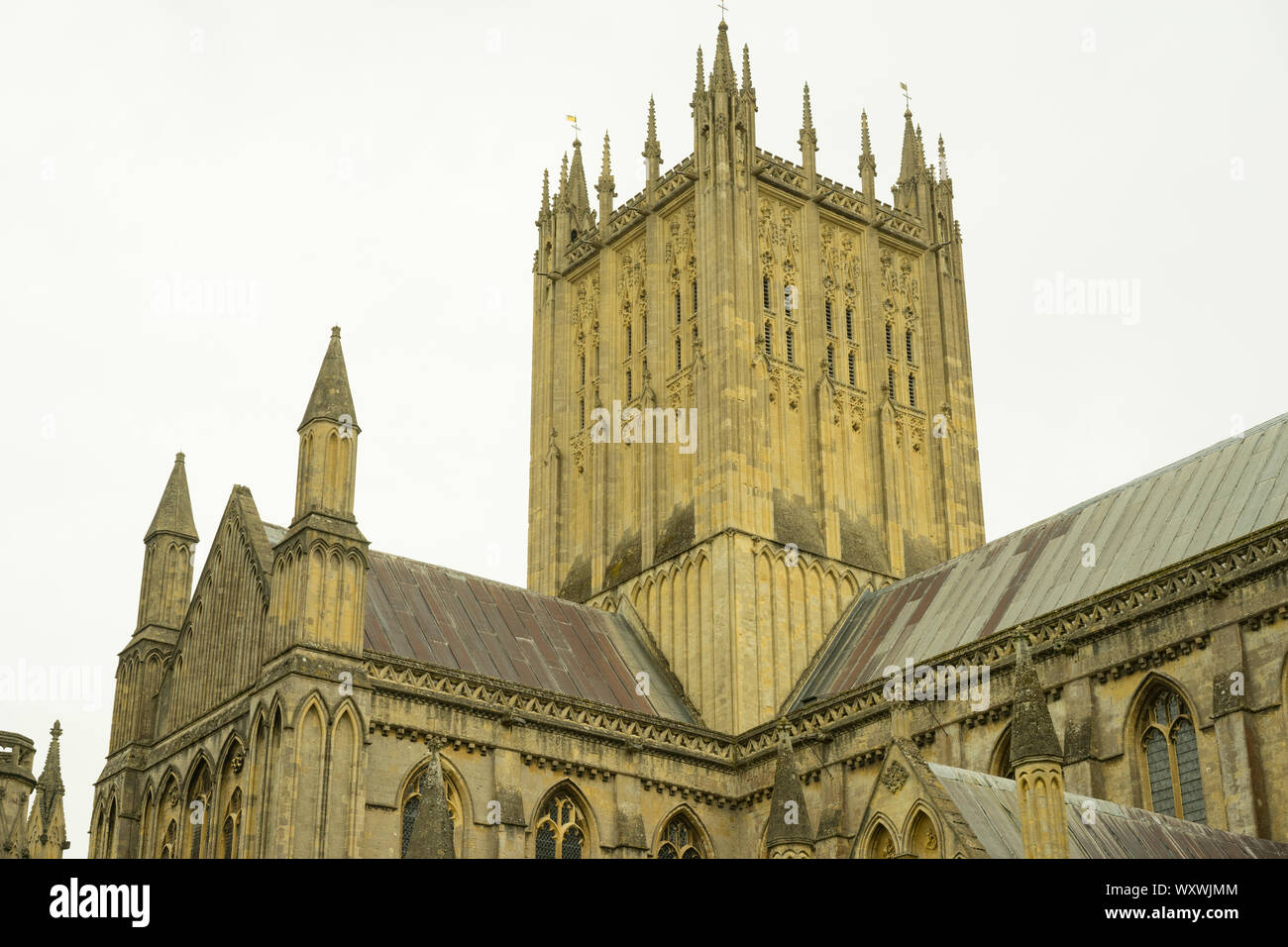 Wells Cathedral, Wells, Somerset, England, UK. Banque D'Images