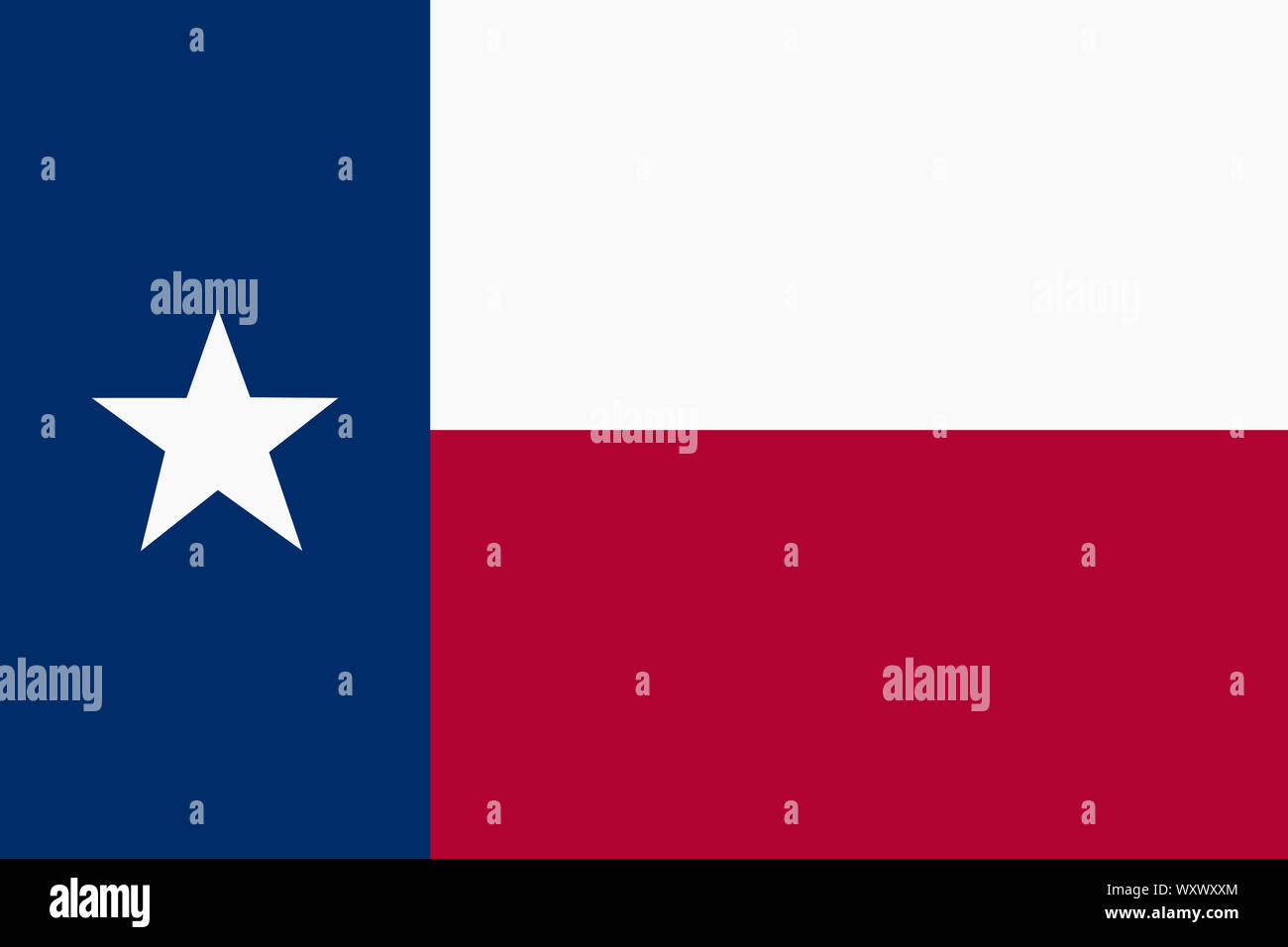 Un drapeau Texas red background illustration bleu blanc star Banque D'Images