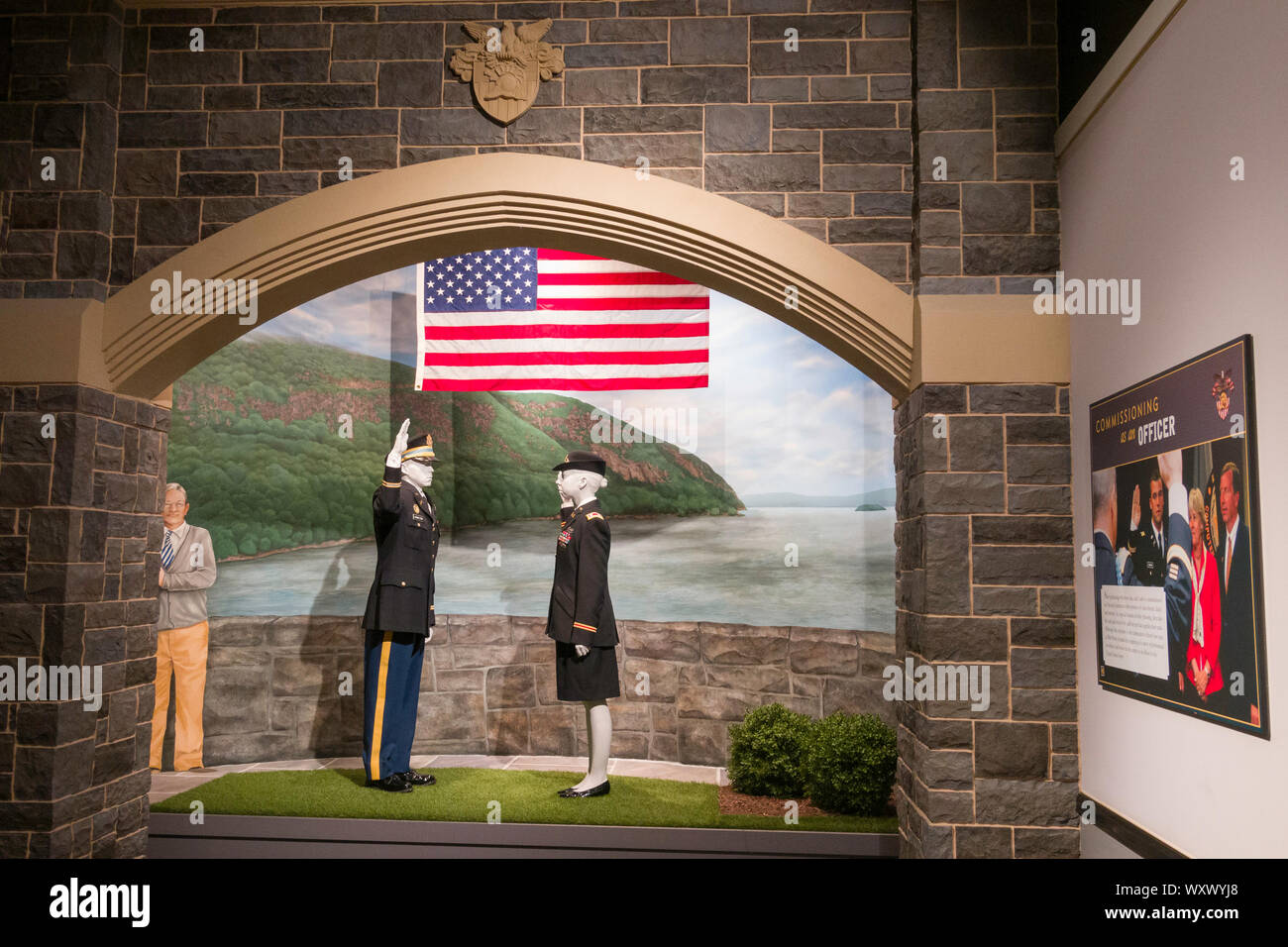 Frederic C. Malek centre visiteurs de West Point, l'USMA, West Point, NY, USA Banque D'Images