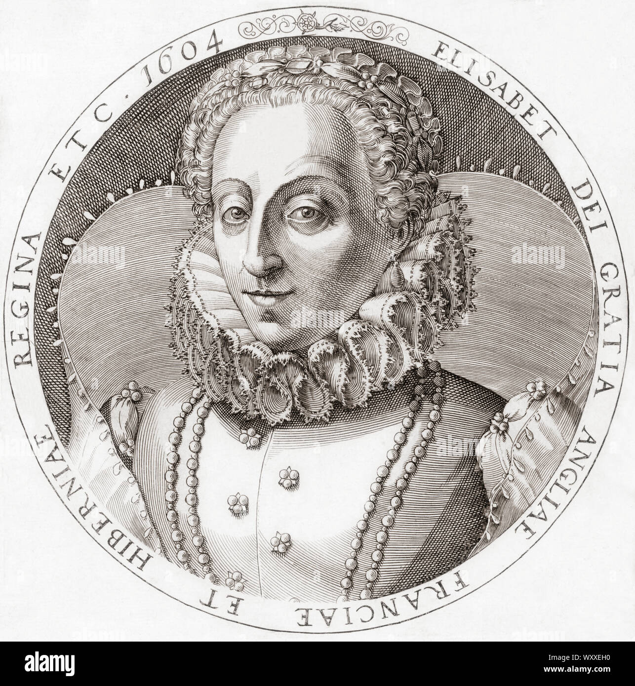 Elizabeth I, 1533 - 1603. Reine d'Angleterre. Banque D'Images