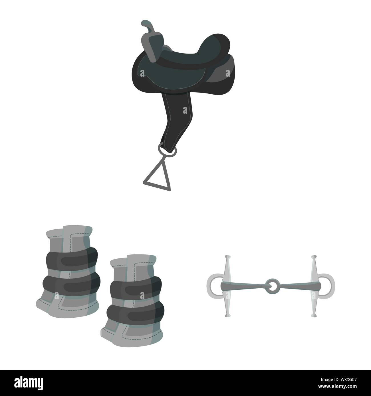 La conception de la race et de vecteur symbole de chevaux. Collection de la race et de l'icône vecteur course de stock. Illustration de Vecteur
