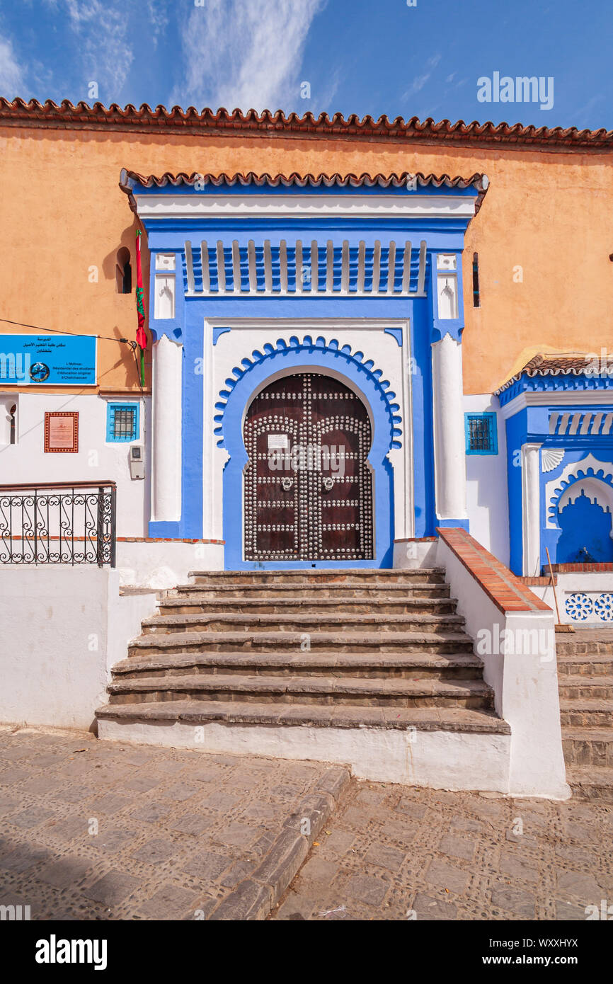 Grande mosquée maroc chefchaouen Banque D'Images