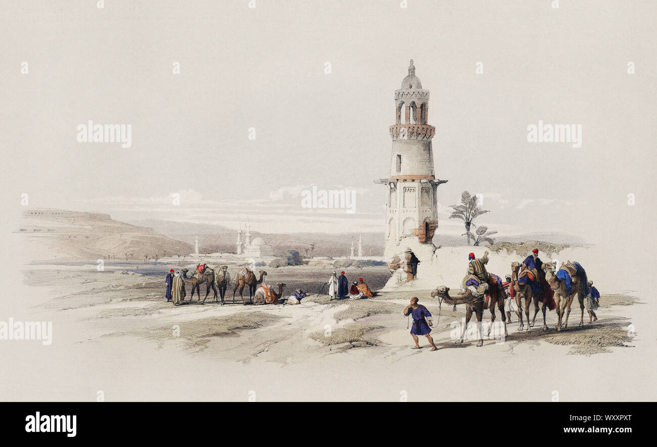 David Roberts - 1796 - 1864 Siout est la plus grande ville d'Assiout en Haute Egypte Banque D'Images