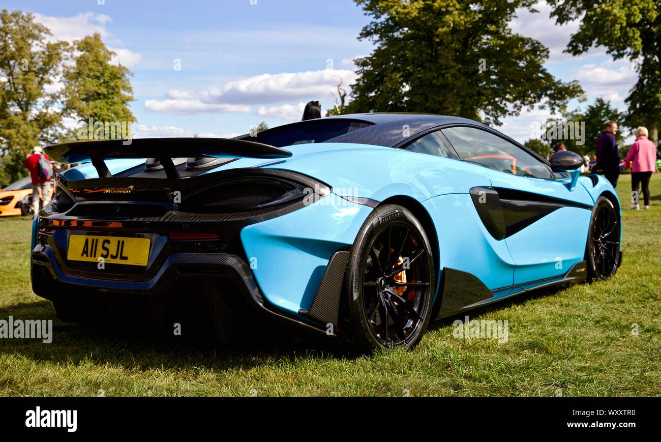 McLaren 600LT sur spectacle au Concours d'elégance à Blenheim Palace, le 8 septembre 2019 Banque D'Images