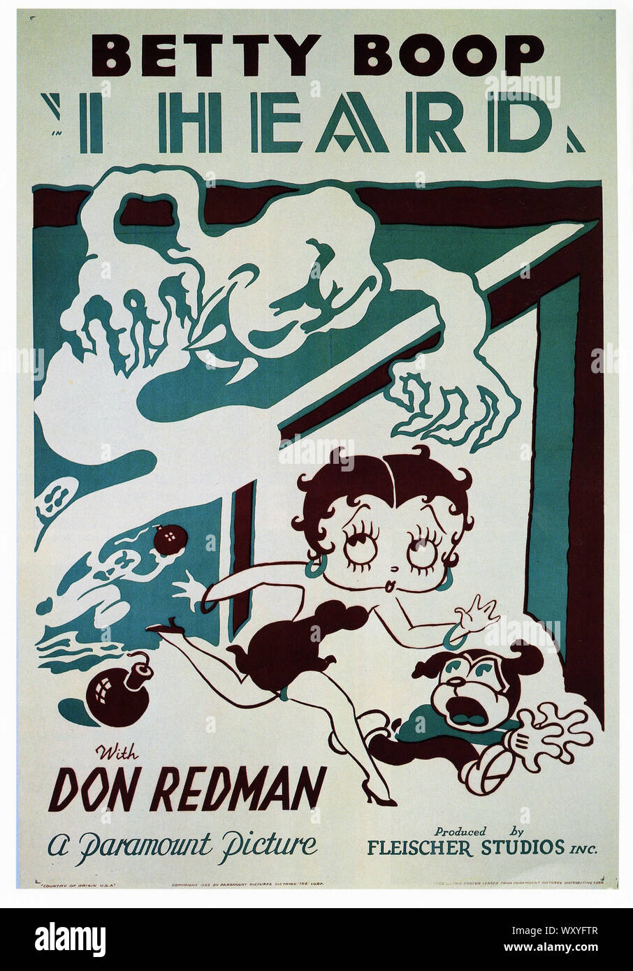 J'ai entendu Betty Boop - Vintage Movie Poster Banque D'Images