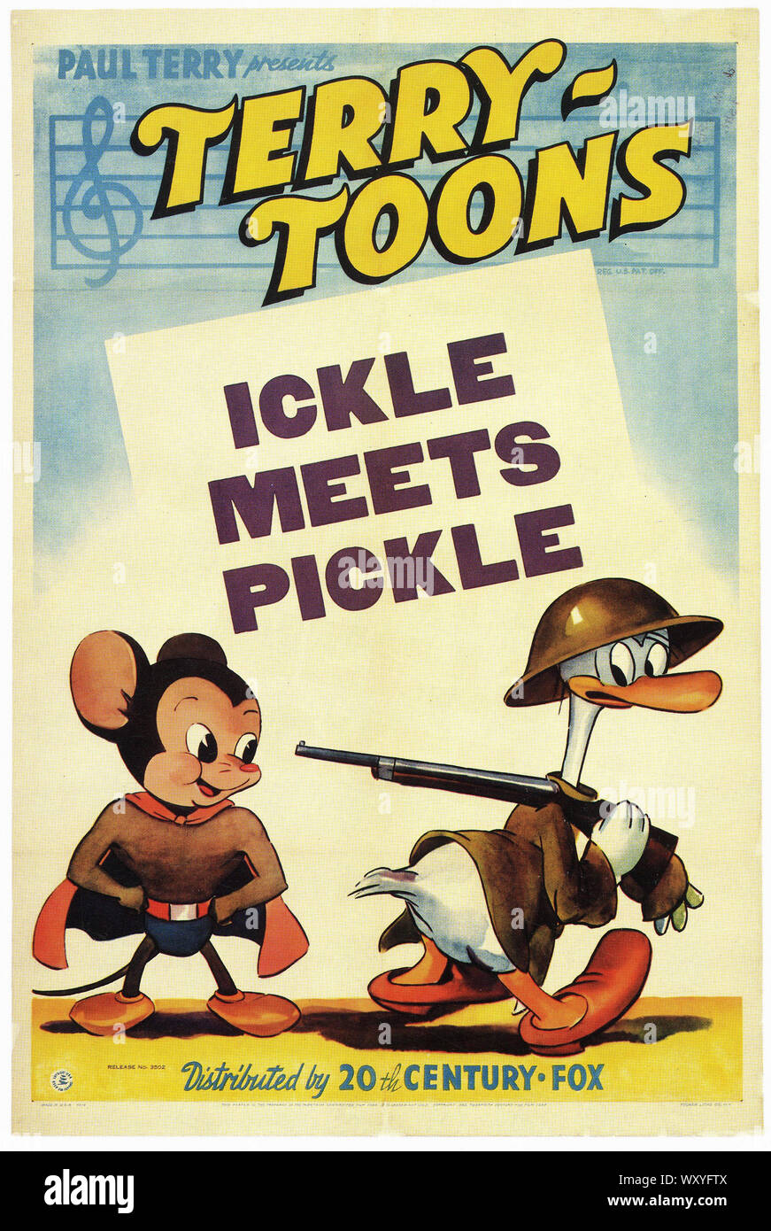 Ickle Pickle rencontre - Vintage Movie Poster Banque D'Images
