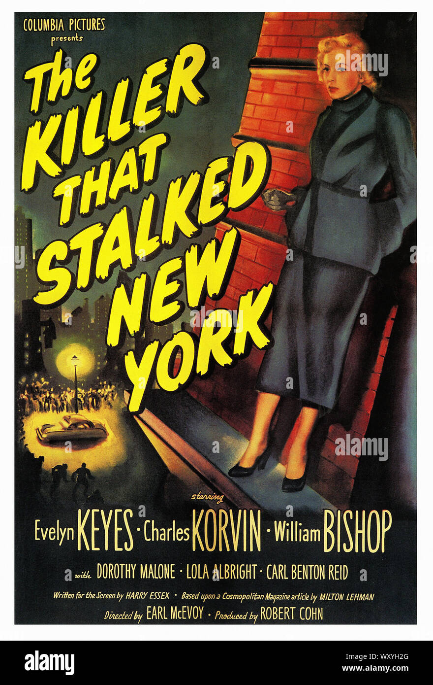 Le tueur que pétiolées New York - Vintage Movie Poster Banque D'Images