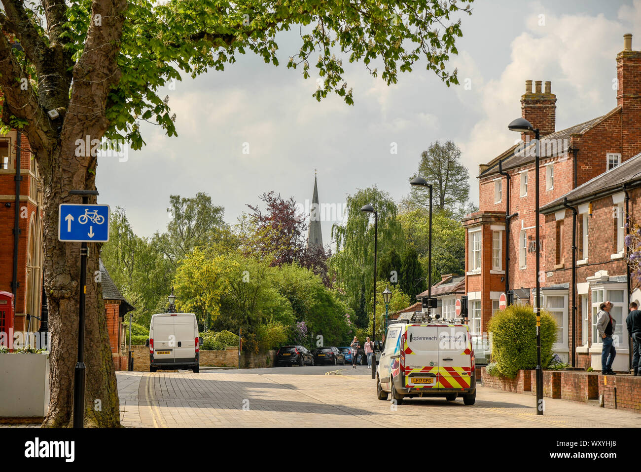 «Hekespearean il était une fois Instant' dans la ville de Stratford-upon-Avon en flânant le streetstocapture le souvenir de cet endroit historique artsy. Banque D'Images