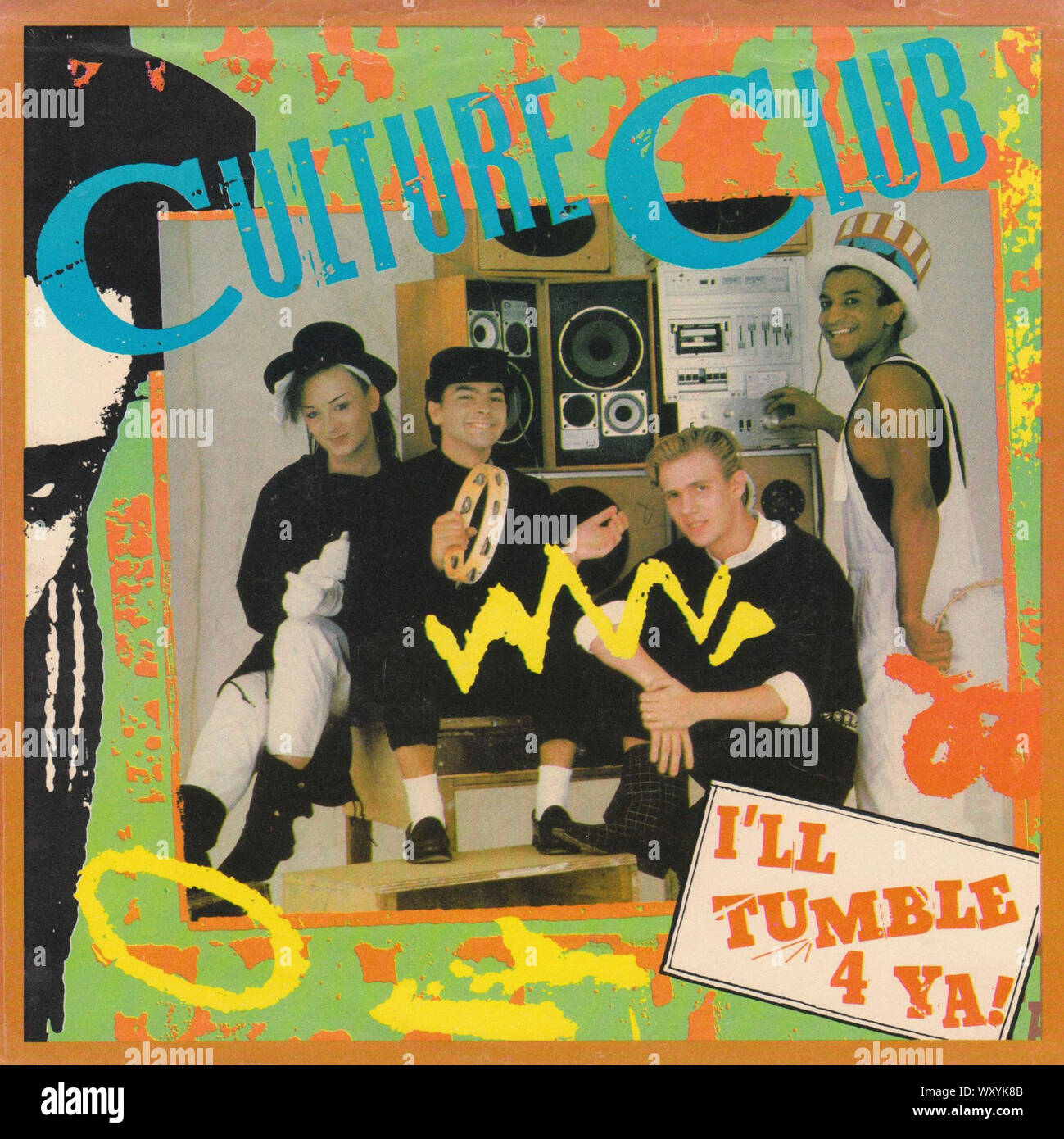 Culture Club - Mauvais sèche 4 Ya - Vintage 7'' pouces notice couvrir Banque D'Images