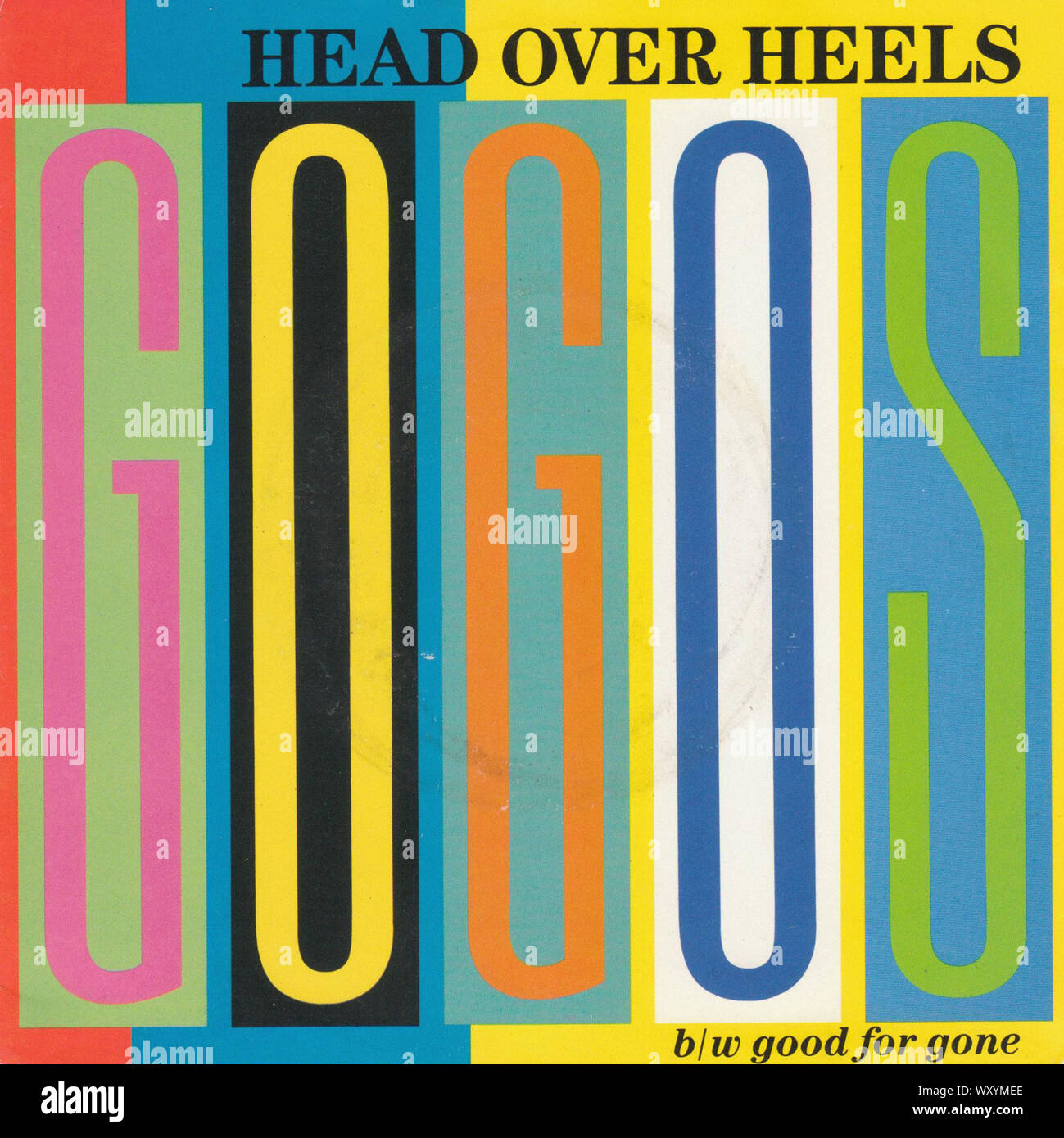 Gogo's- Head Over Heels - Vintage 7'' pouces notice couvrir Banque D'Images