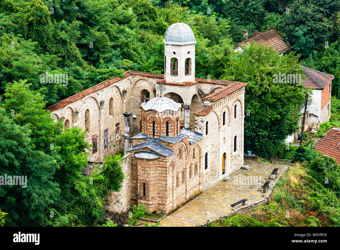 Ruines de l'église de Saint Sauveur à Prizren, Kosovo ville Banque D'Images
