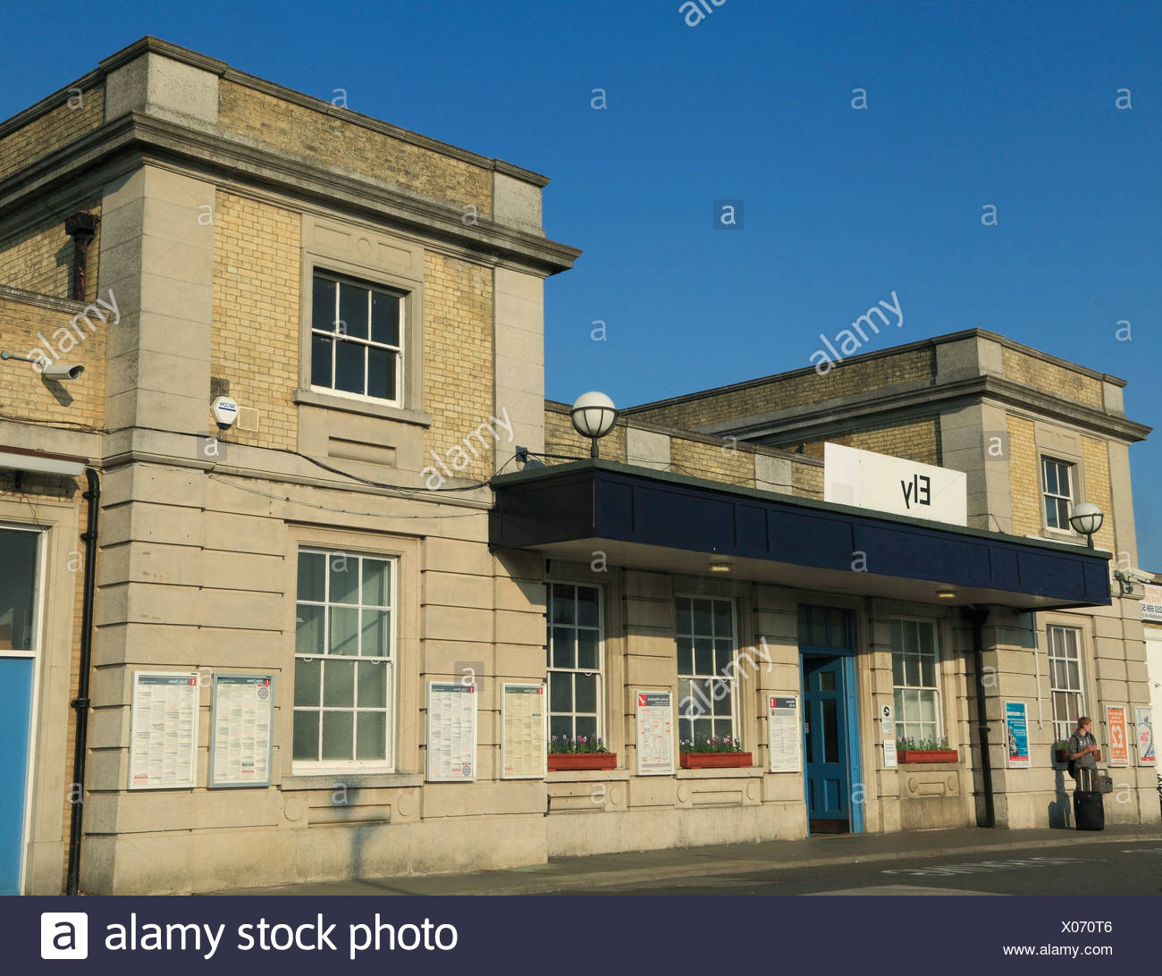 La gare d'Ely, Cambridgeshire England UK entrée Banque D'Images