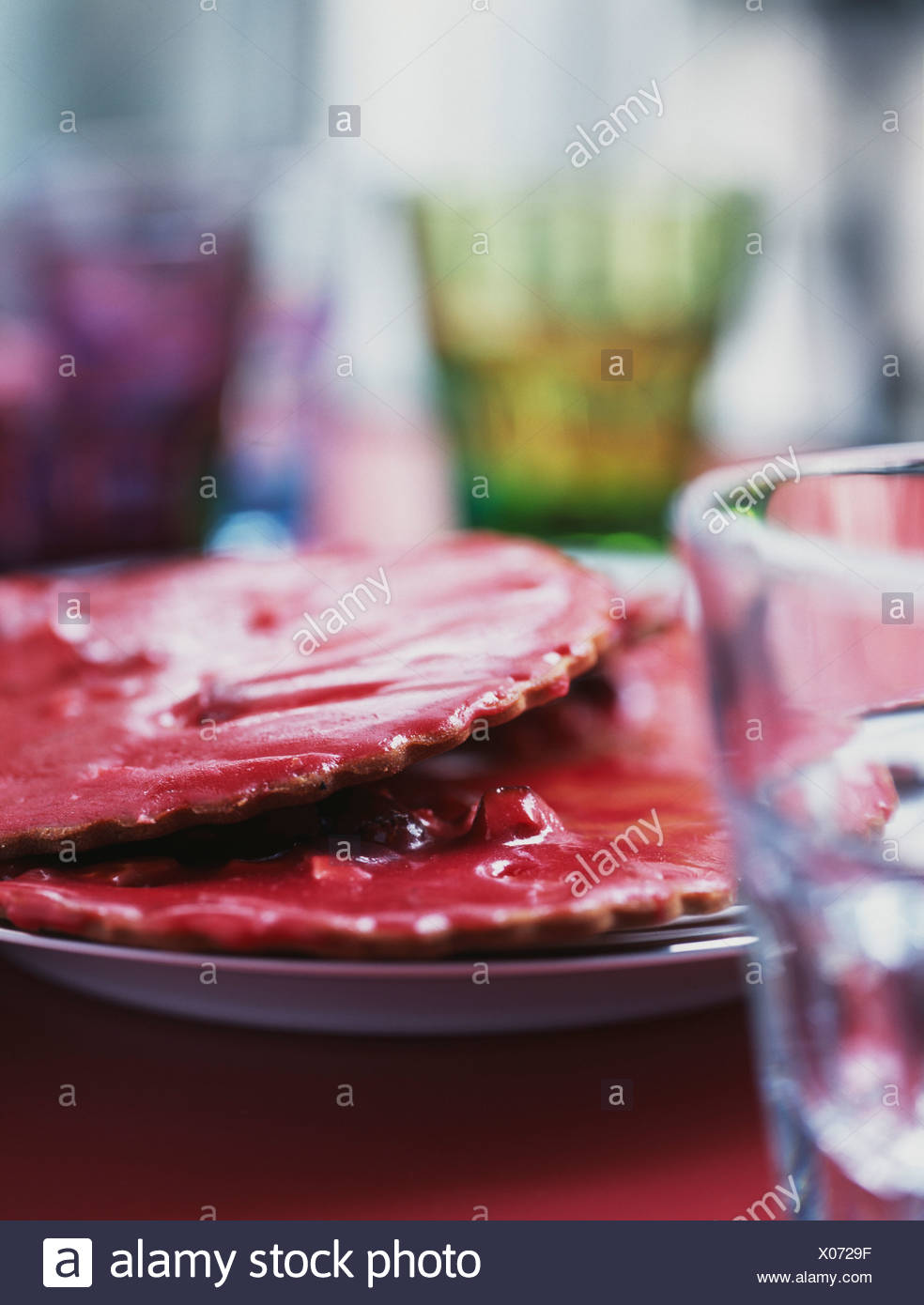 Praline rose tartelettes de Saint-Genix Banque D'Images