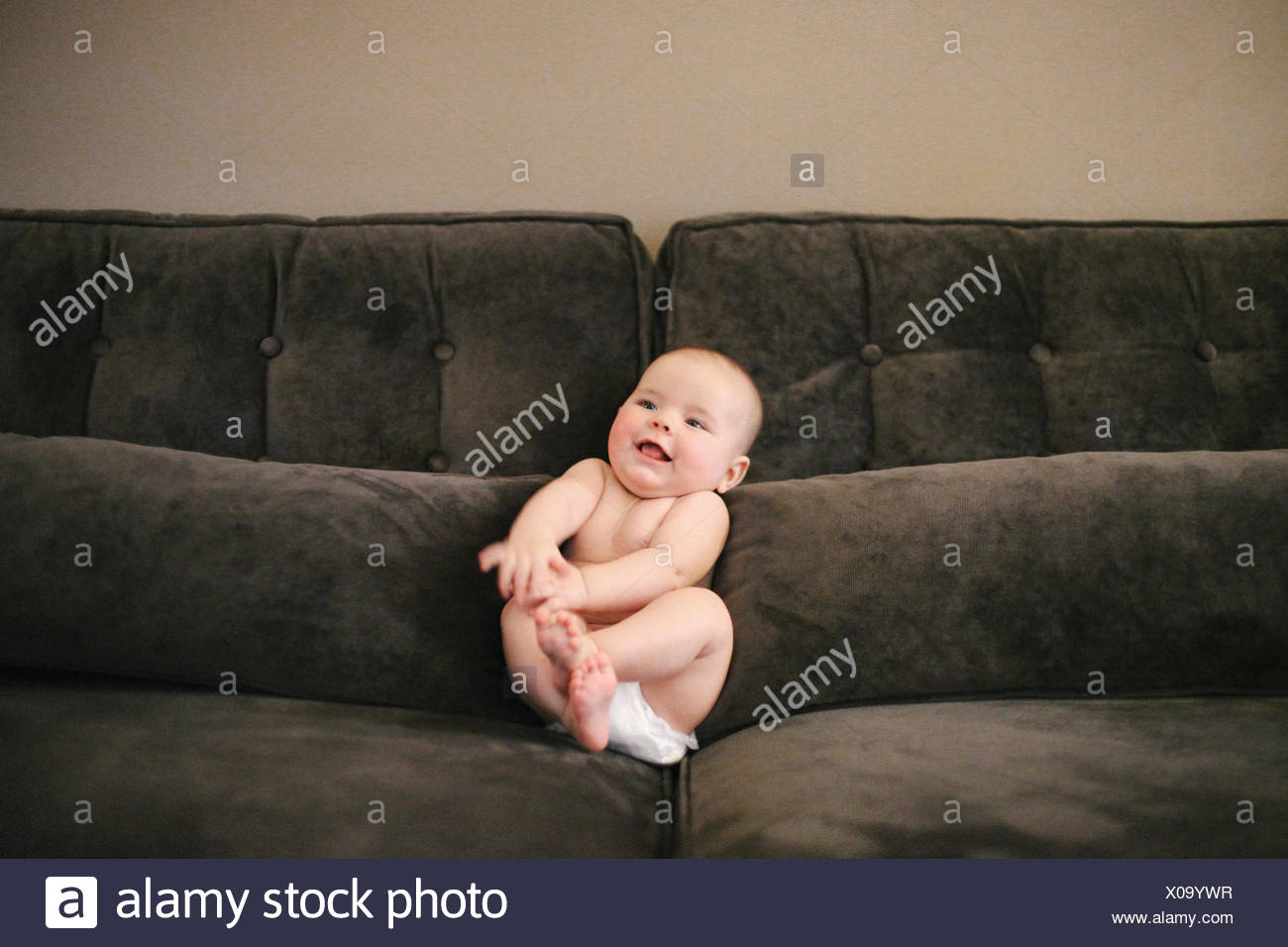 Un Bebe Assis Cale Sur Un Canape Porter Une Couche Photo Stock Alamy Un Bebe Assis Cale Sur Un Canape Porter Une Couche Photo Stock Alamy