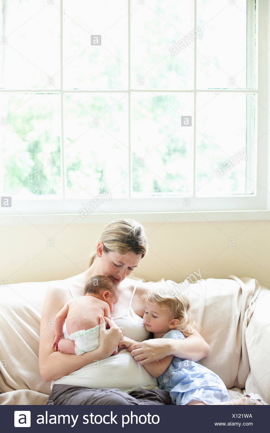 Bebe Mere Fils Fille Texas Photo Stock Alamy