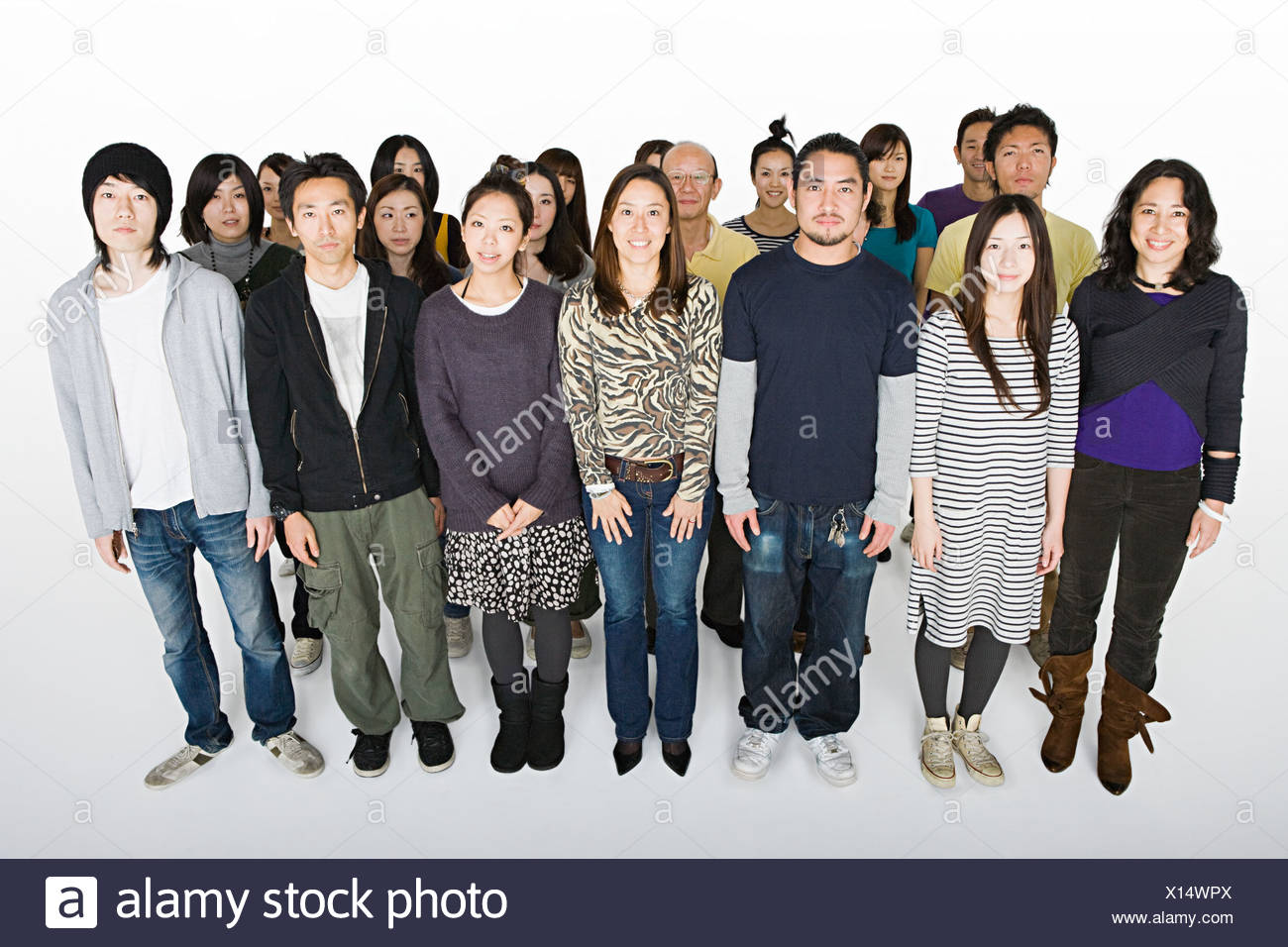Grand groupe de personnes Banque D'Images
