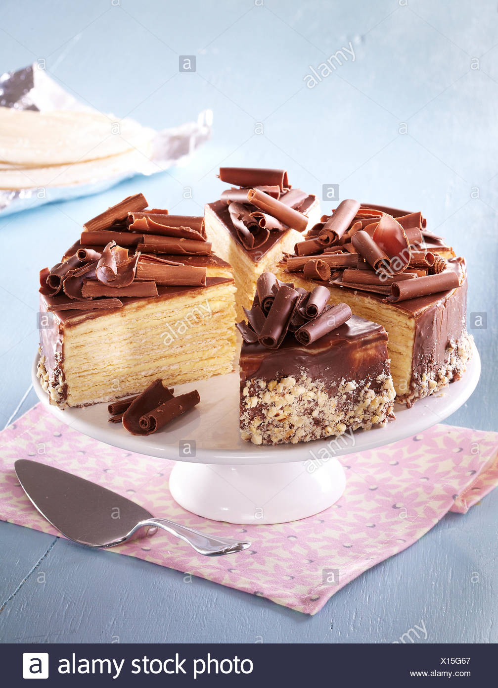 Gateau Gaufrette Photo Stock Alamy