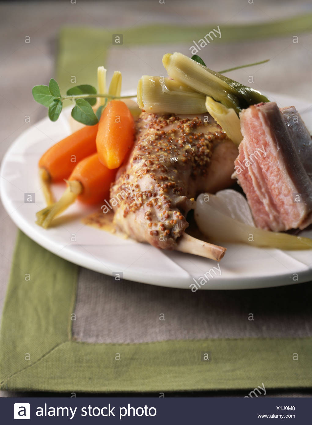 Lapin Moutarde Pot Au Feu Banque D Images Photo Stock 276376248