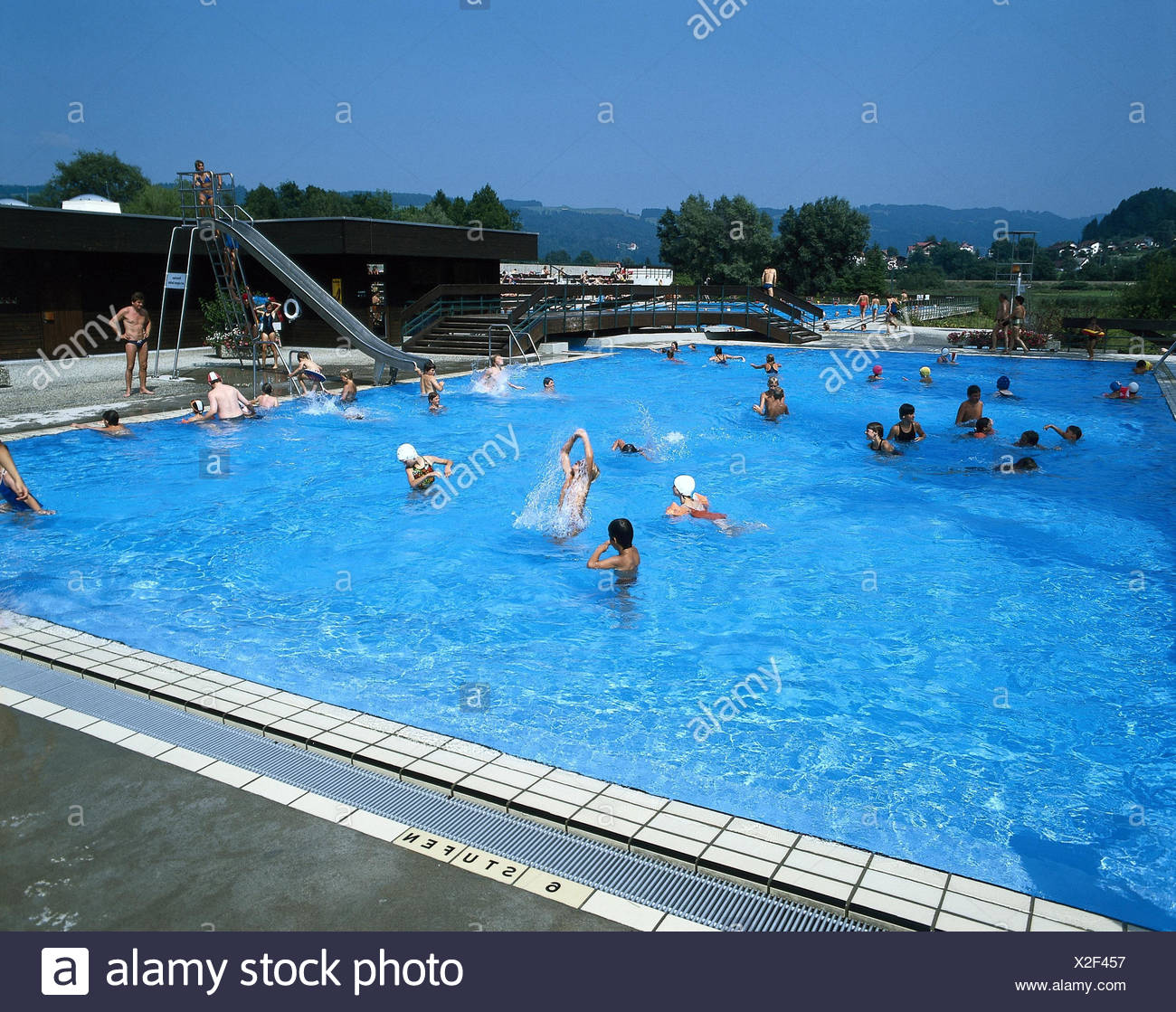 Allemagne Berlin Piscine Extérieure Visiteur Bavaria Allgäu