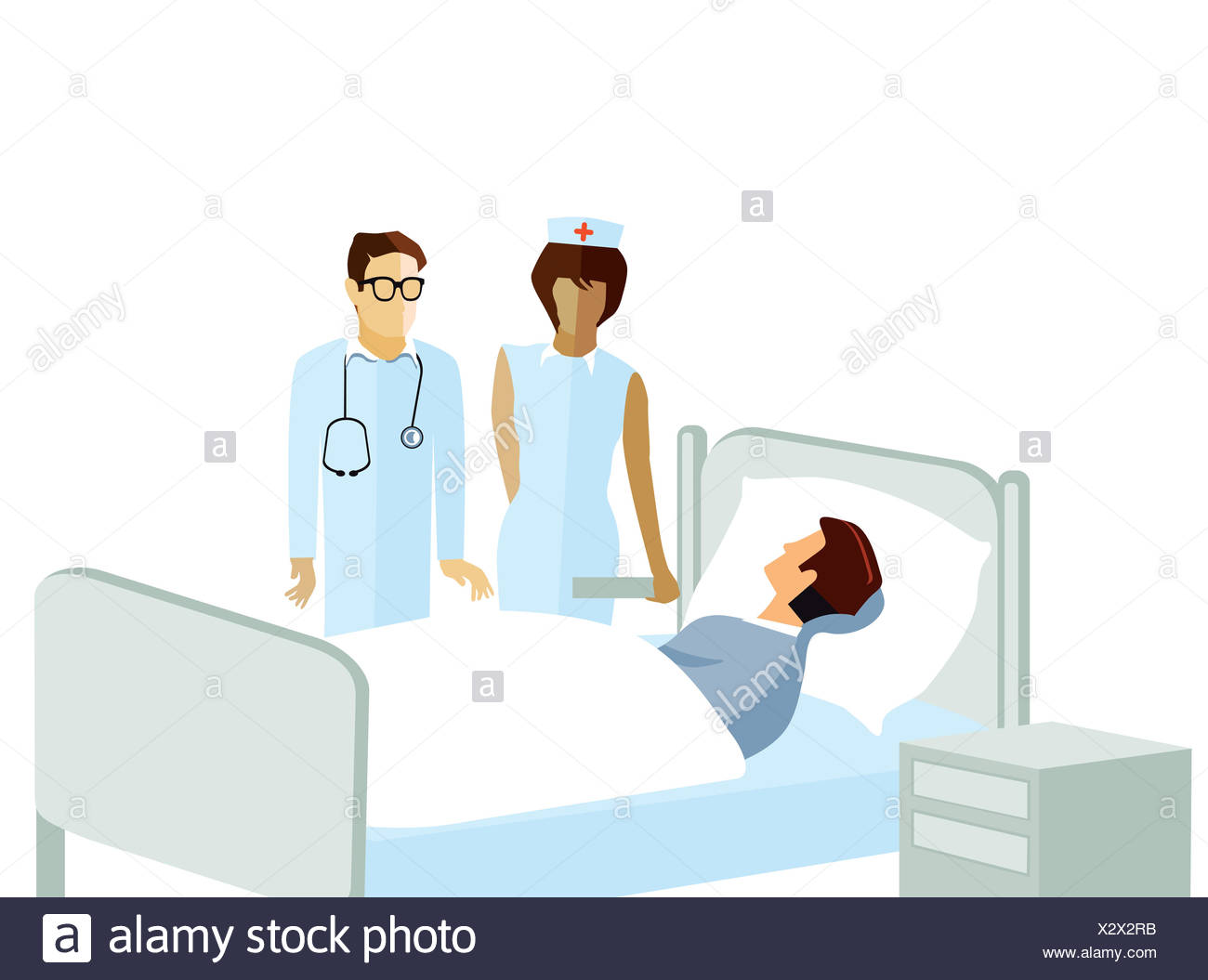 Patient in hospital Banque D'Images