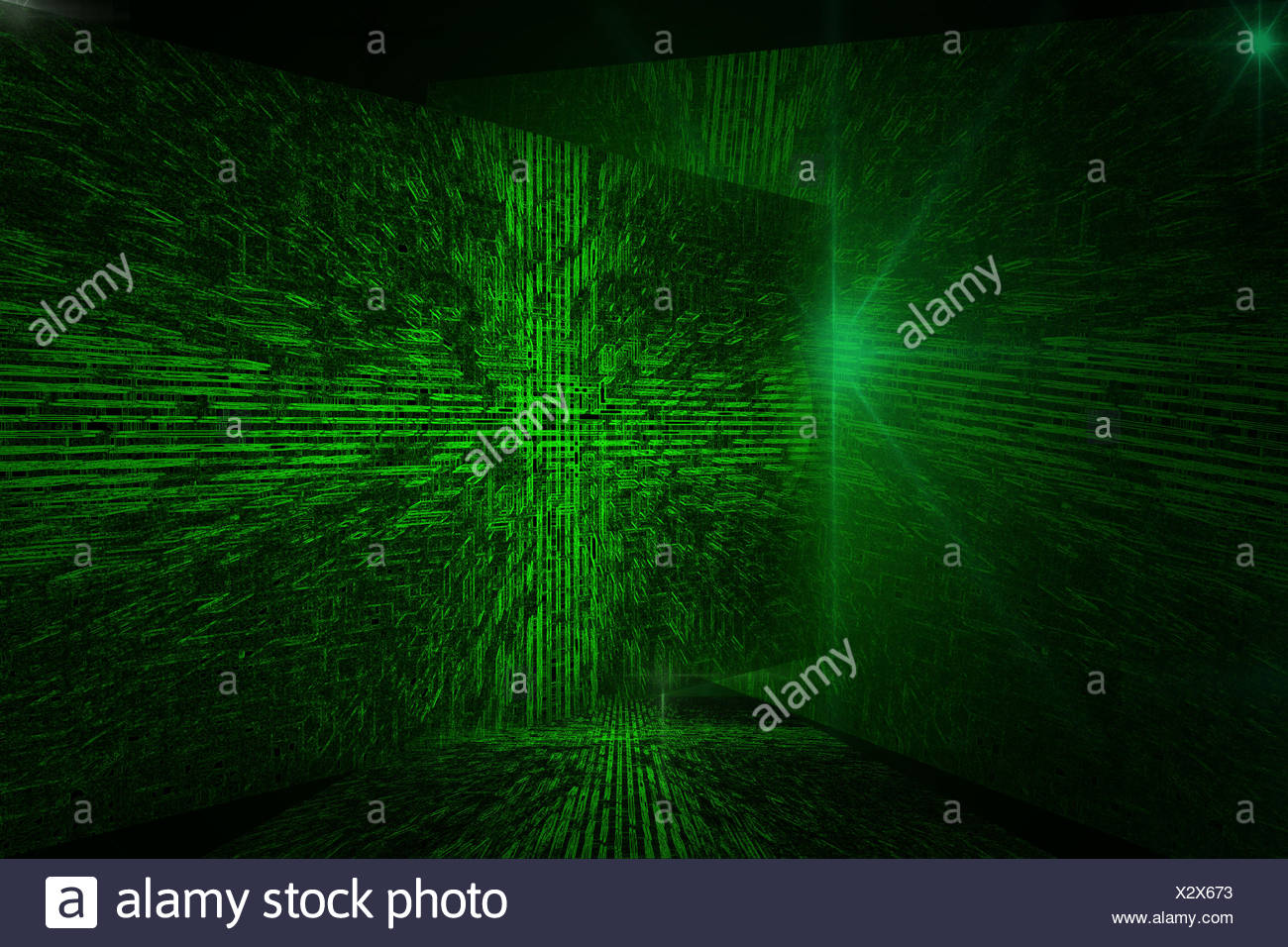 Resume Fond Vert Dans Le Style Techno Photo Stock Alamy
