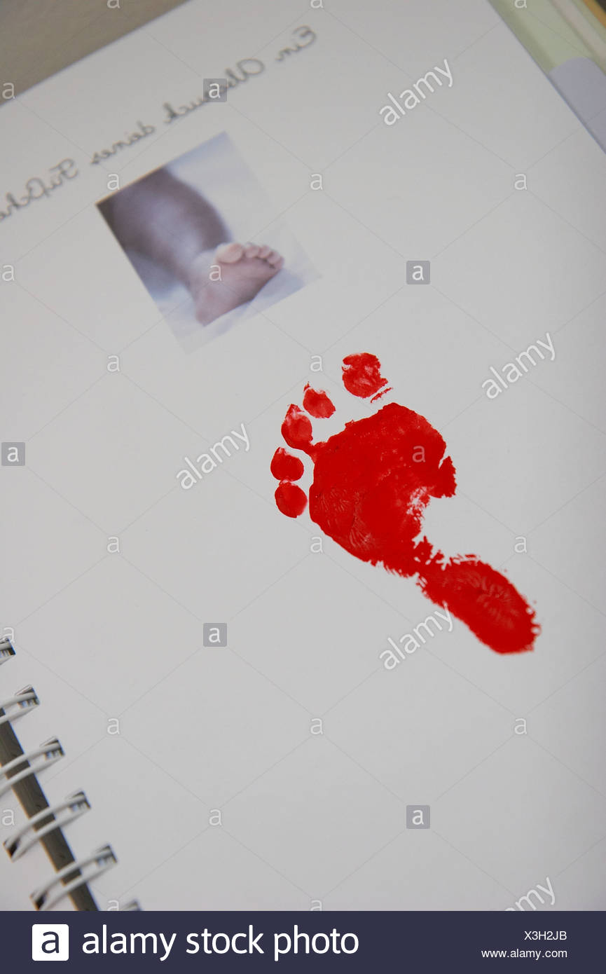 Imprimer Des Pieds D Un Bebe Photo Stock Alamy