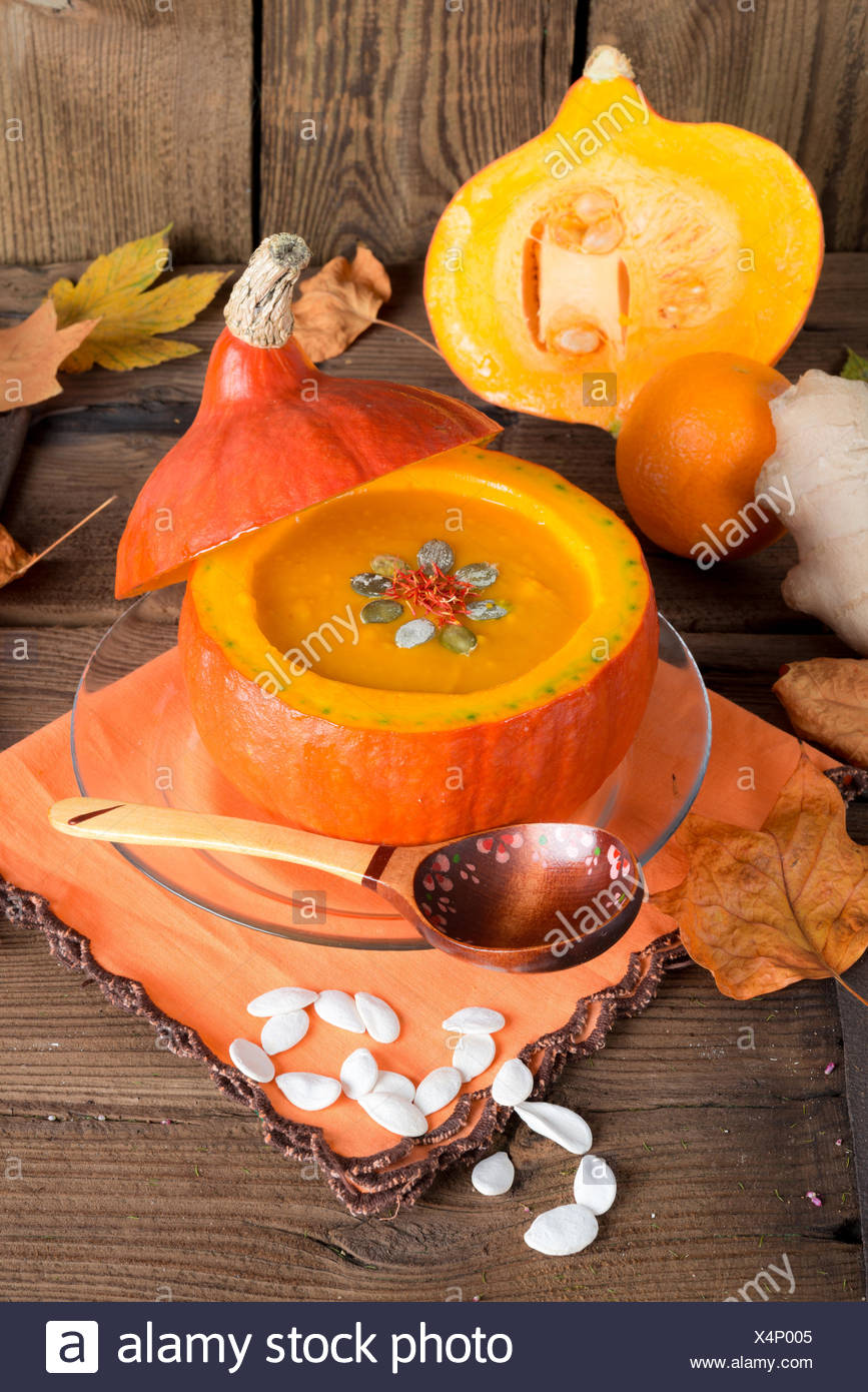 soupe de potiron Banque D'Images