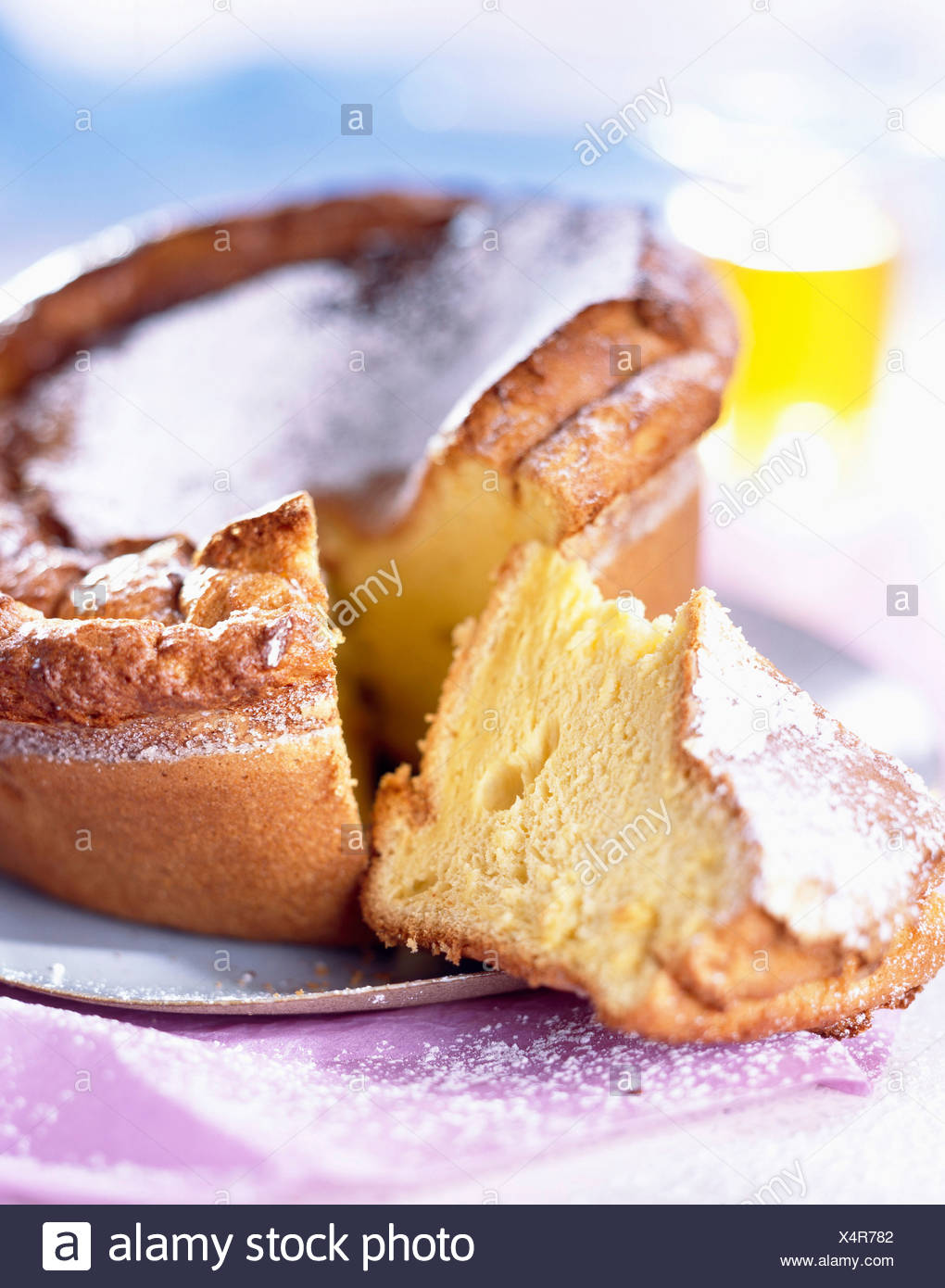 Gateau Eponge Savoie Citron Banque D Images Photo Stock