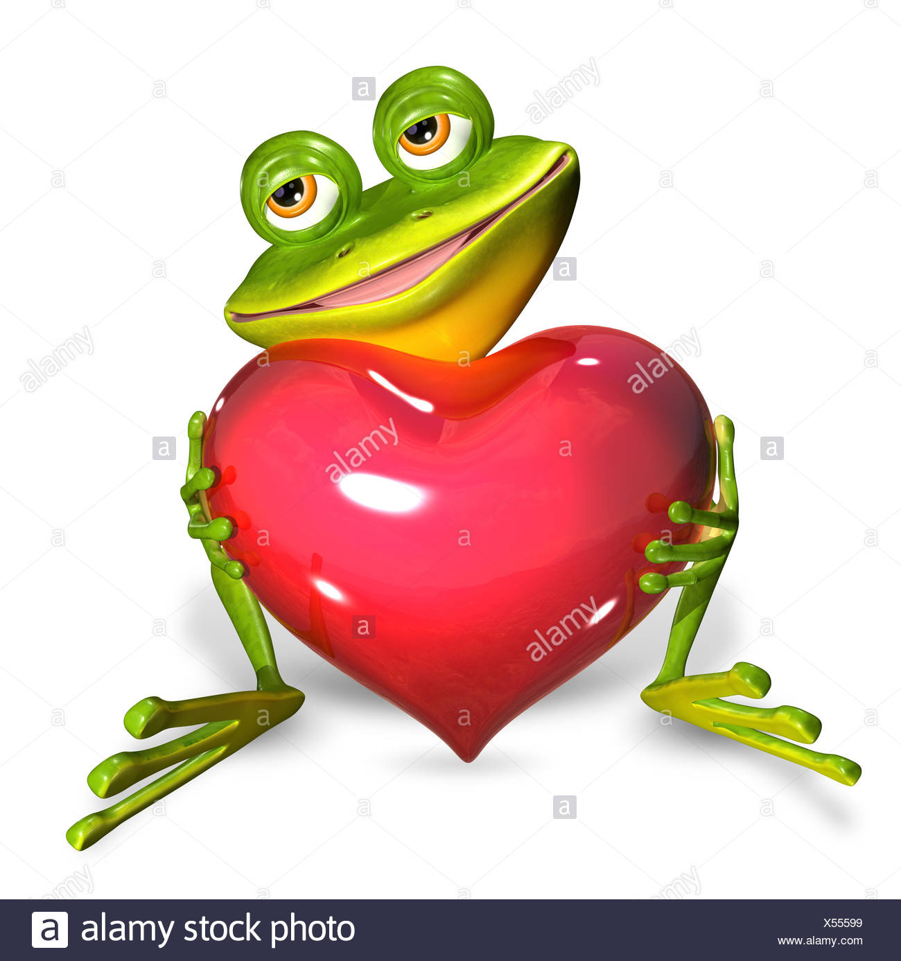 Grenouille Avec Coeur Photo Stock Alamy
