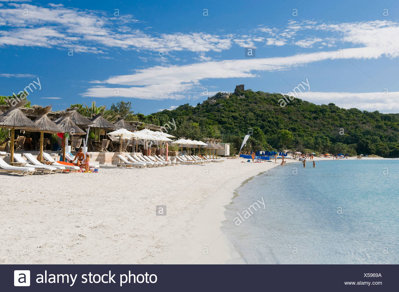 Transats Sur La Plage San Ciprianu Golfe De Porto Vecchio