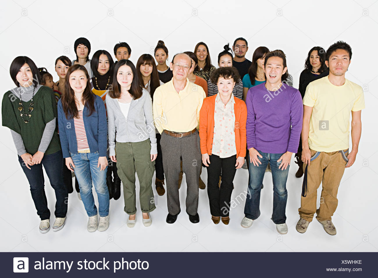 Grand groupe de personnes Banque D'Images